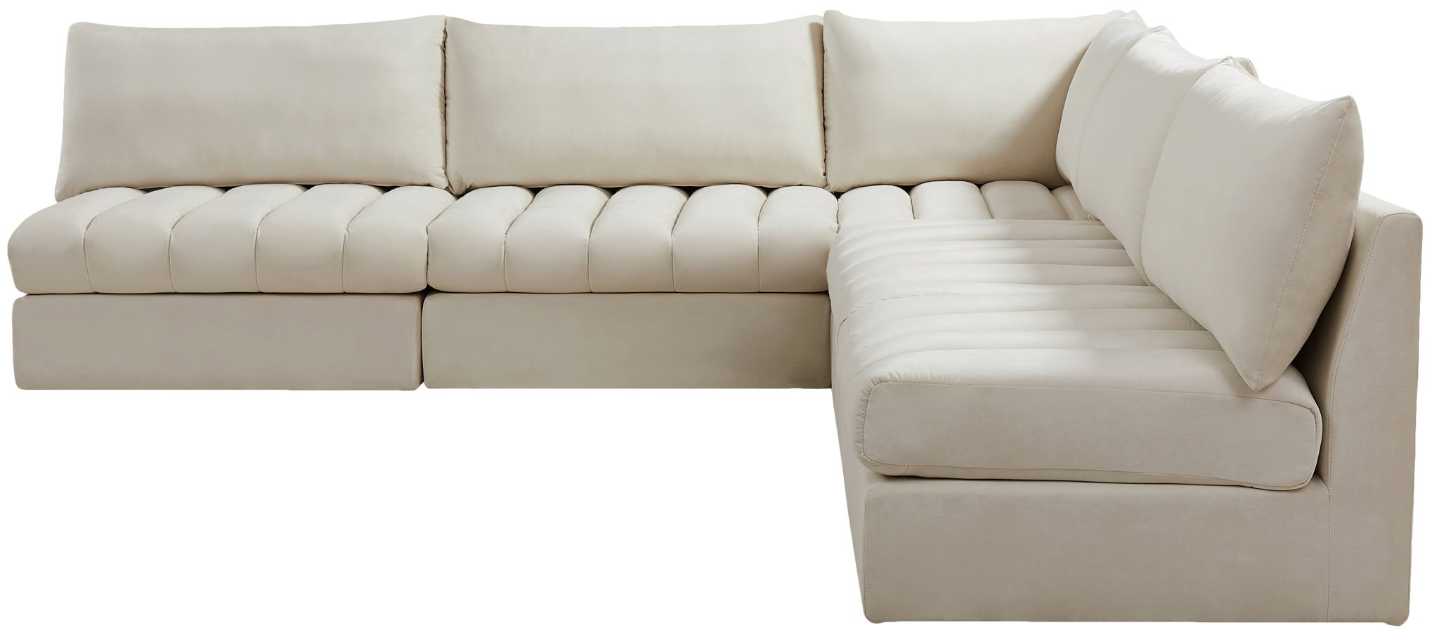 Jacob - Modular Corner Armless Sectional 5 Piece