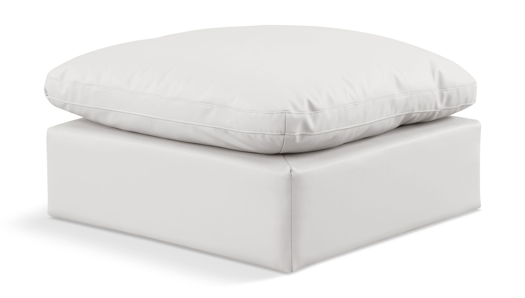 Indulge - Faux Leather Ottoman