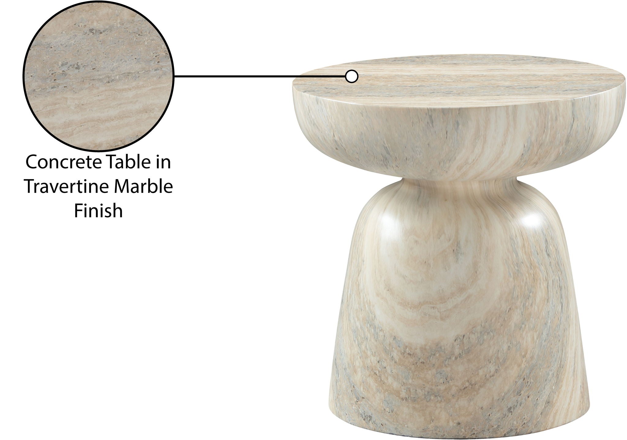 Avellino - Concrete End Table