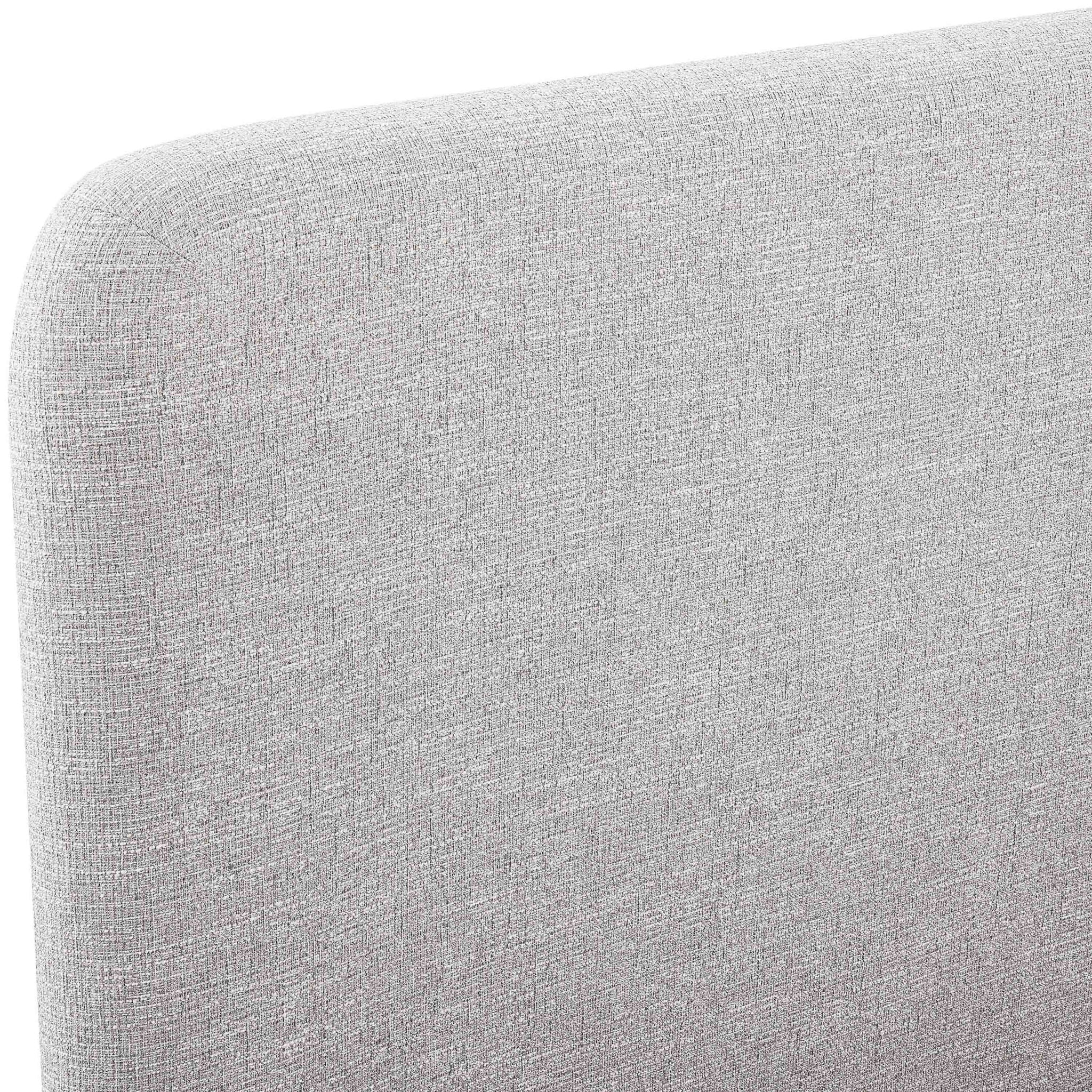Fira - Linen Textured Fabric Upholstered Bed