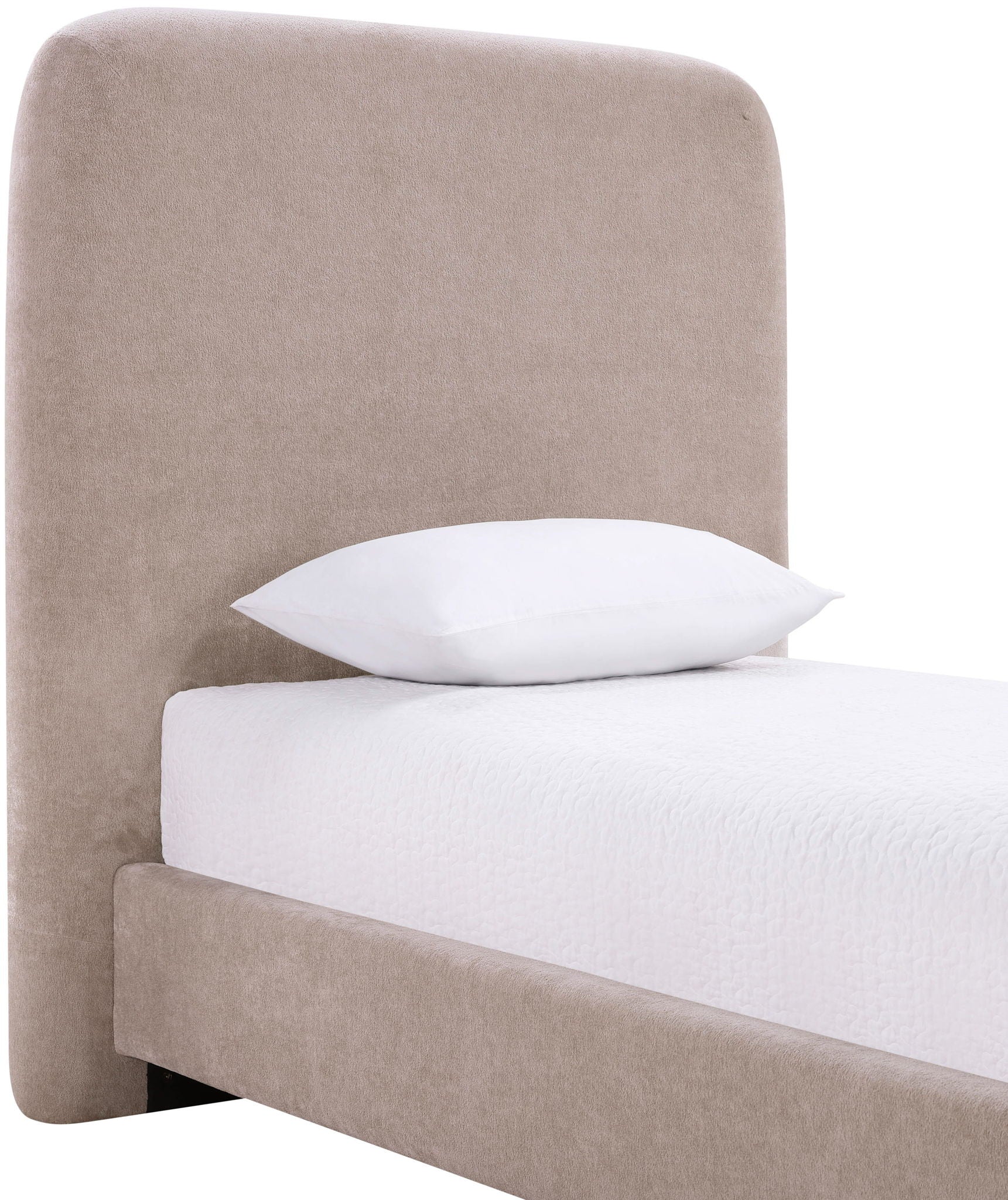 Fira - Chenille Fabric Upholstered Bed
