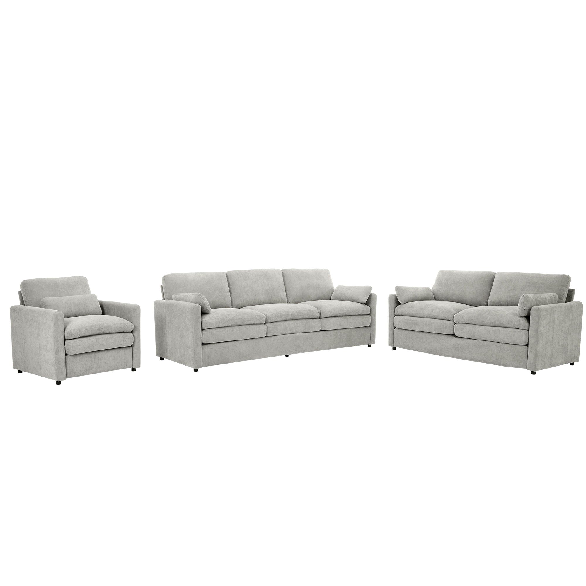 Cozy Sofa Set Oversized Comfy Cloud Sofa With Double Cushion