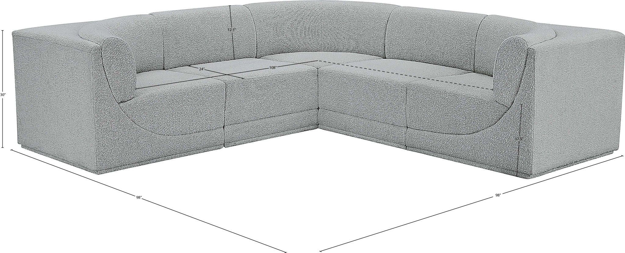 Ollie - 5 Piece Modular Sectional
