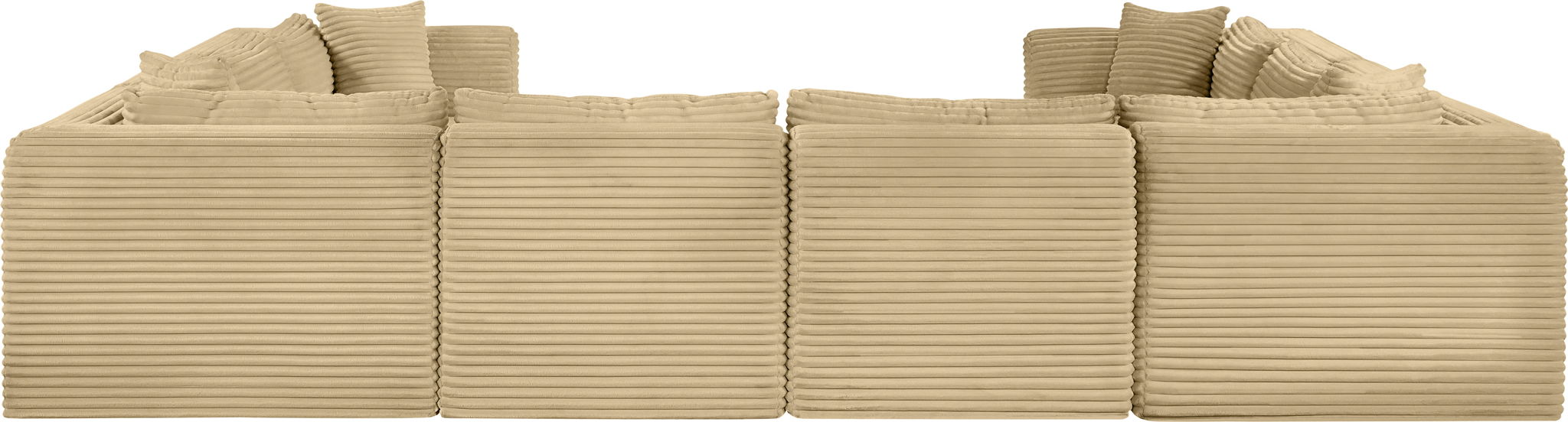 Shaggy - 8 Piece Modular U-Shaped Sectional