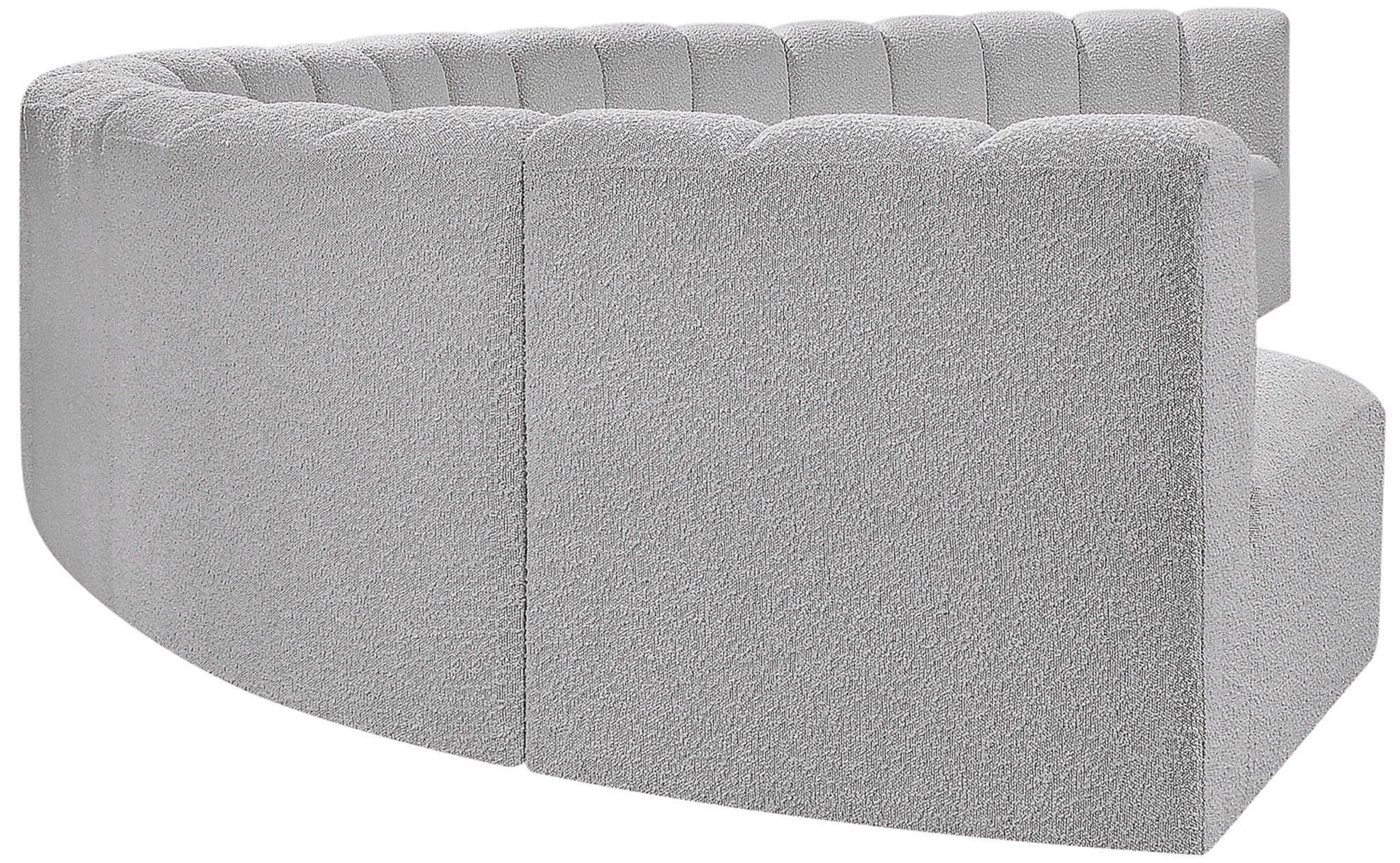 Arc - Boucle Fabric 8 Piece U-Shaped Modular Sofa