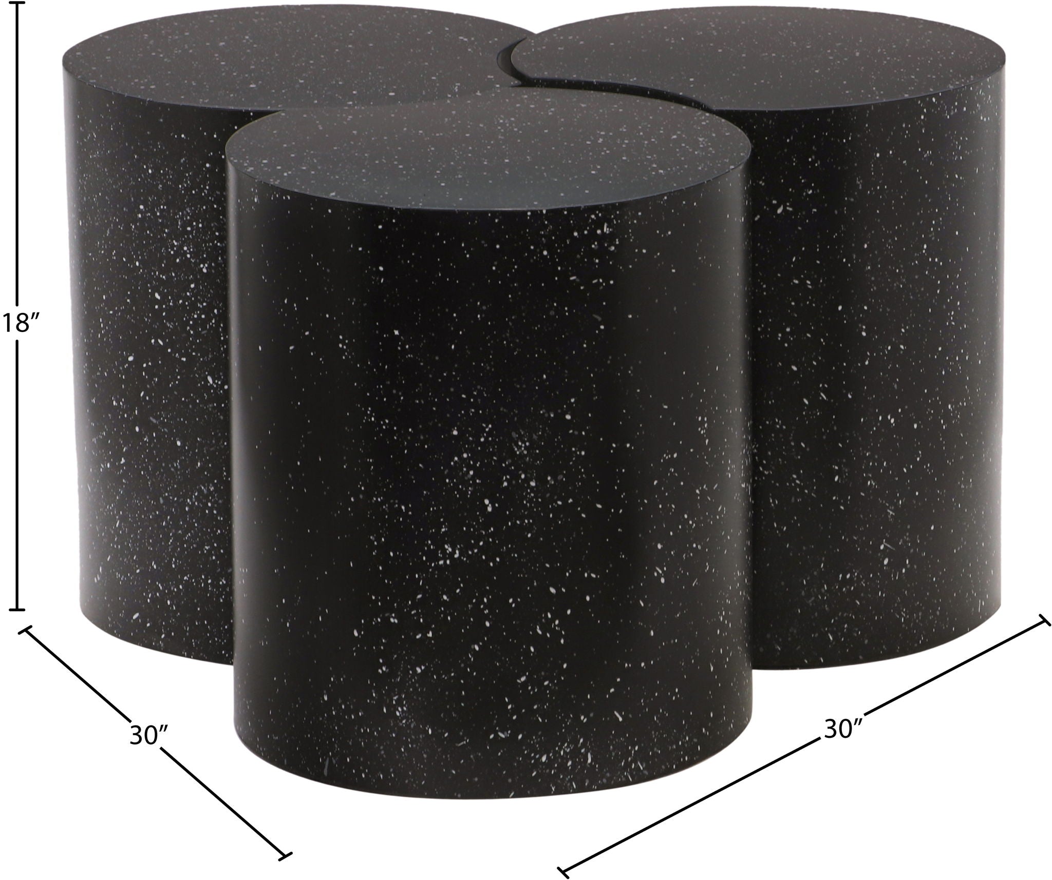 Dimple - 3 Piece Modular Coffee Table - Terazzo Finish