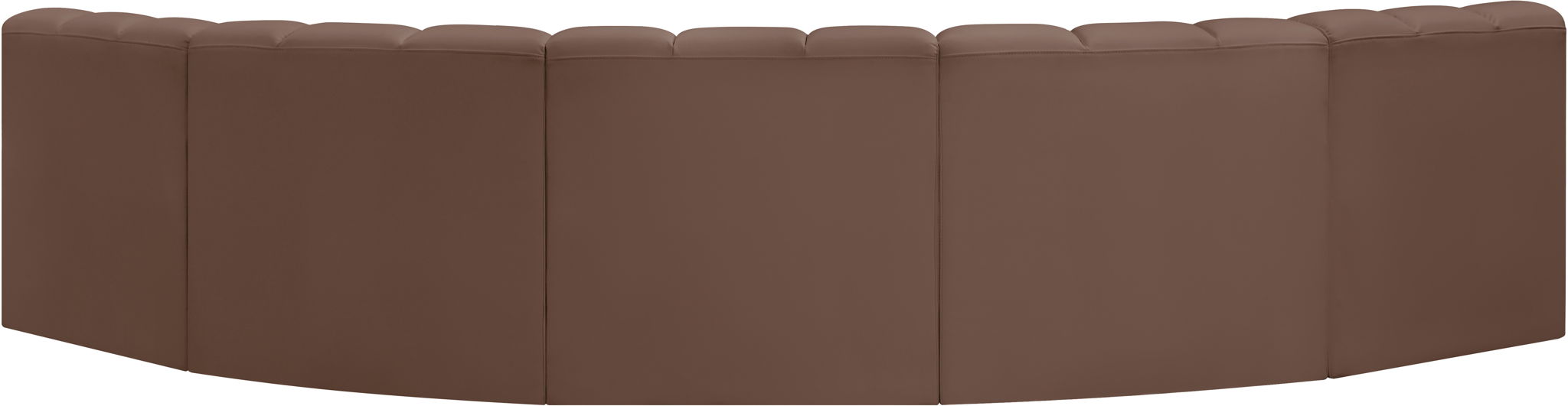 Arc - Faux Leather 5 Piece U-Shaped Modular Sofa