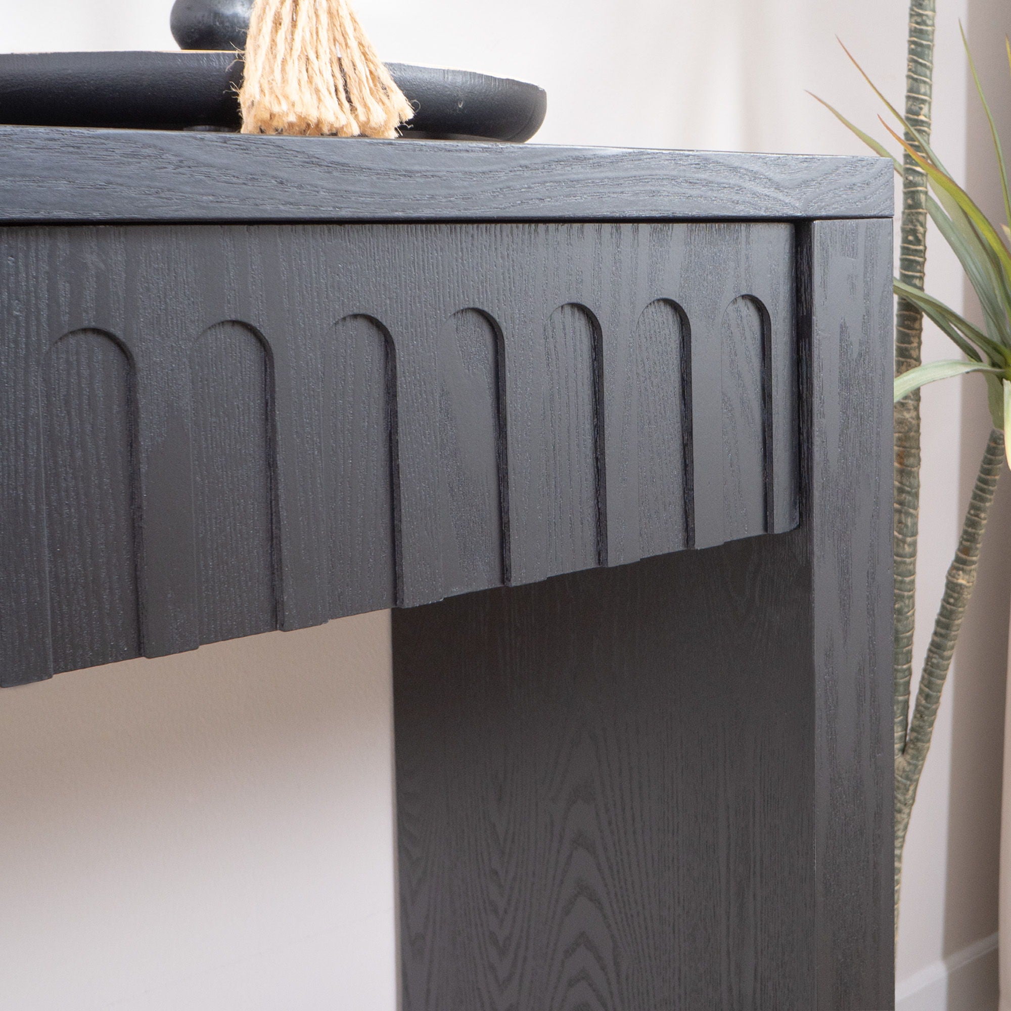 Modern Console Table With 4 Drawers, Entryway Table