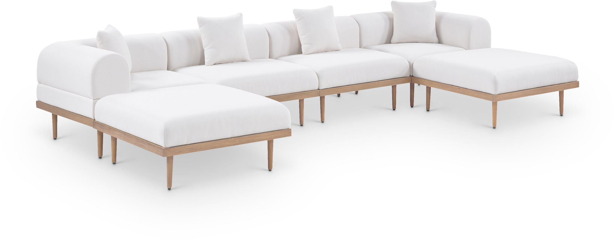 Laguna - 6 Piece 142" Outdoor Patio Modular Sectional