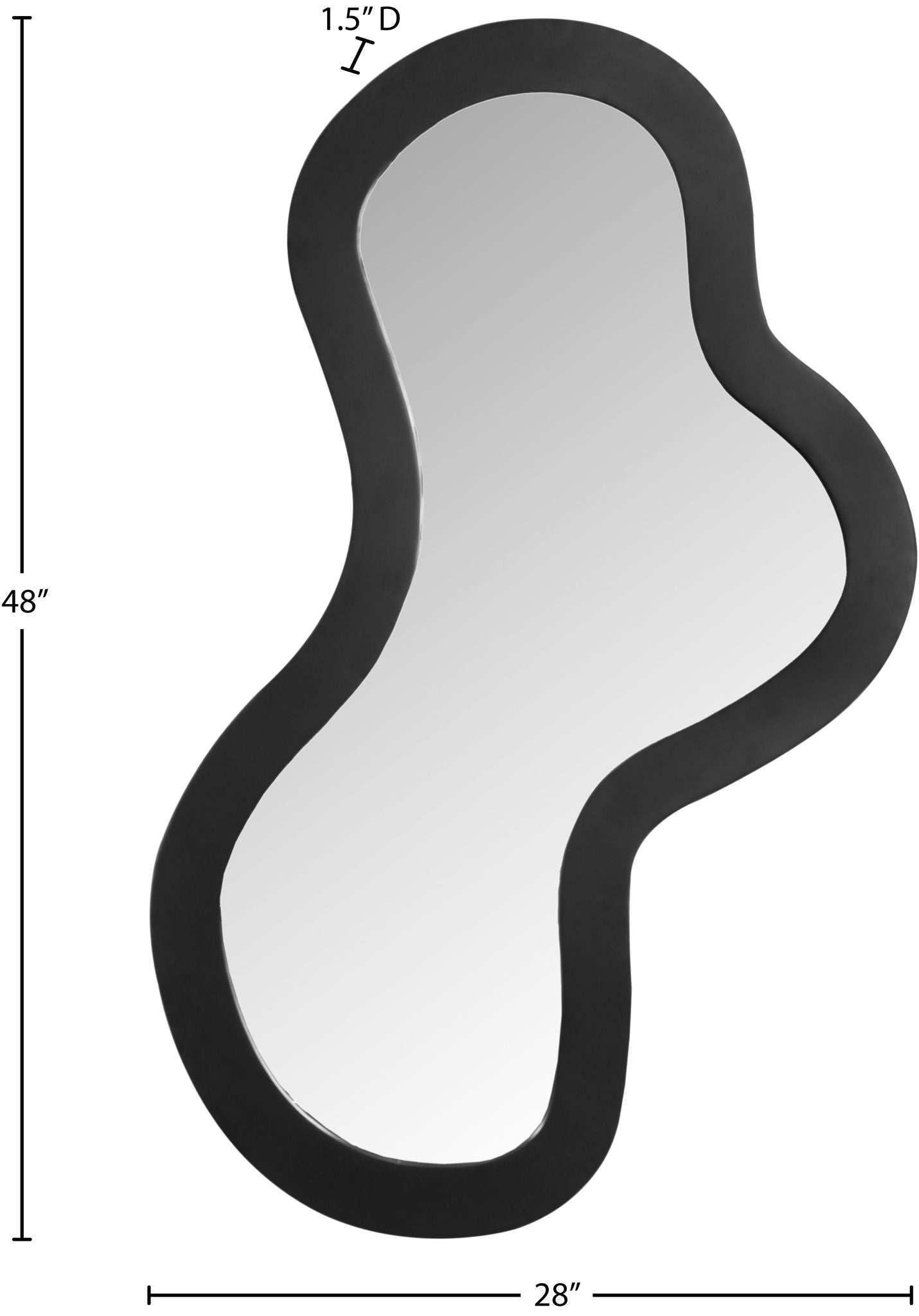 Oblique - Metal Frame Mirror