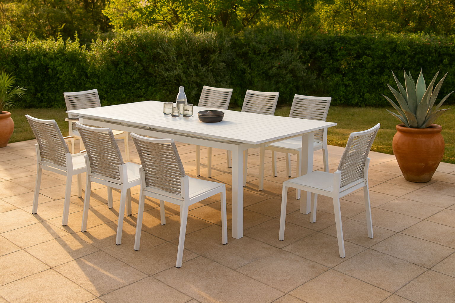 Maldives - Rope Outdoor Patio Dining Side Chair (Set of 2)