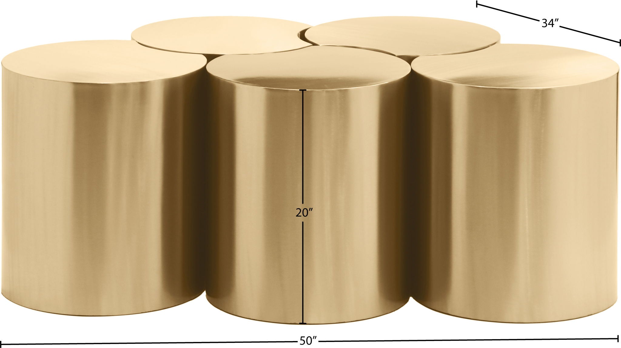 Dimple - 5 Piece Modular Coffee Table