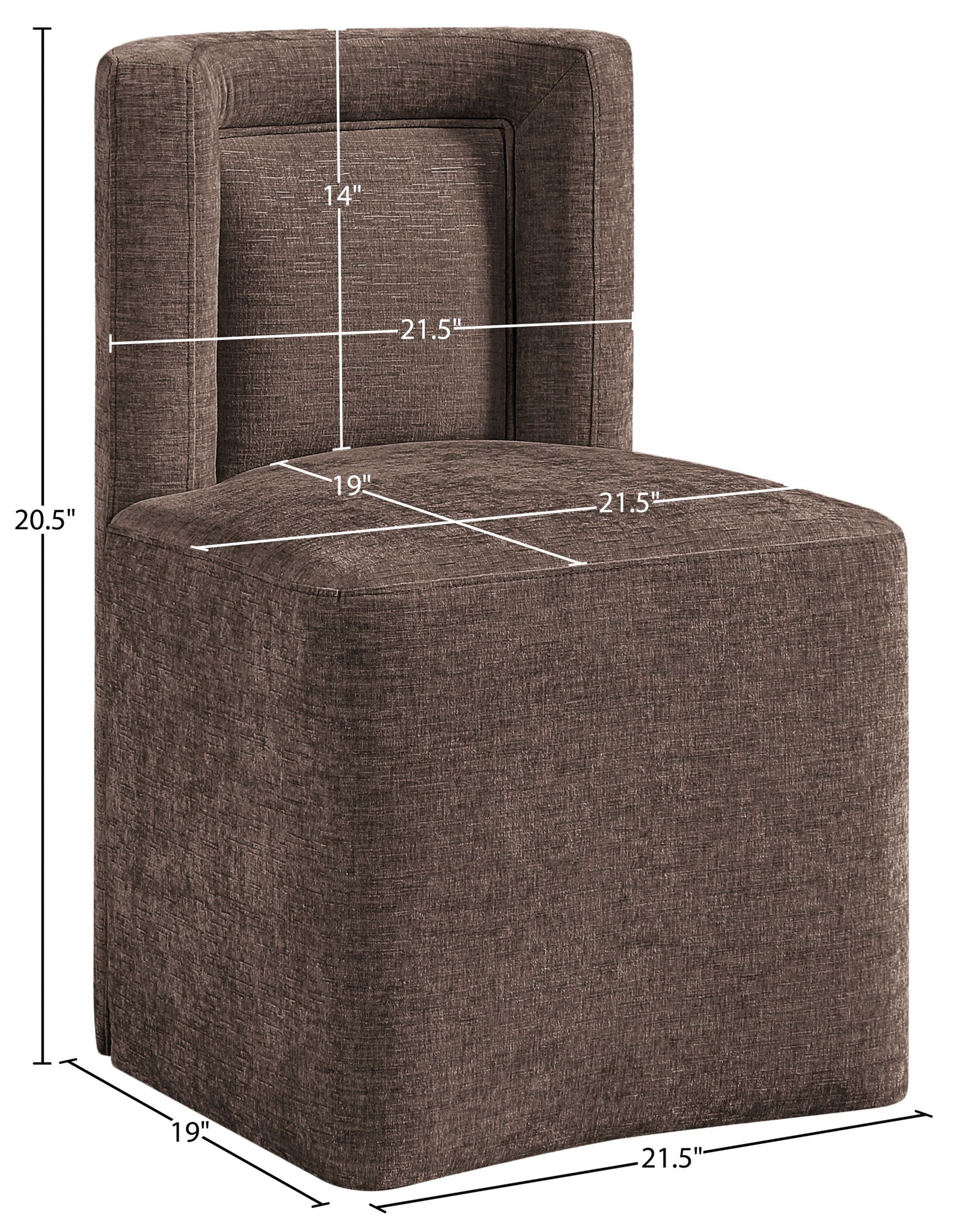 Duvina - Chenille Performance Fabric Dining Chair (Set of 2)