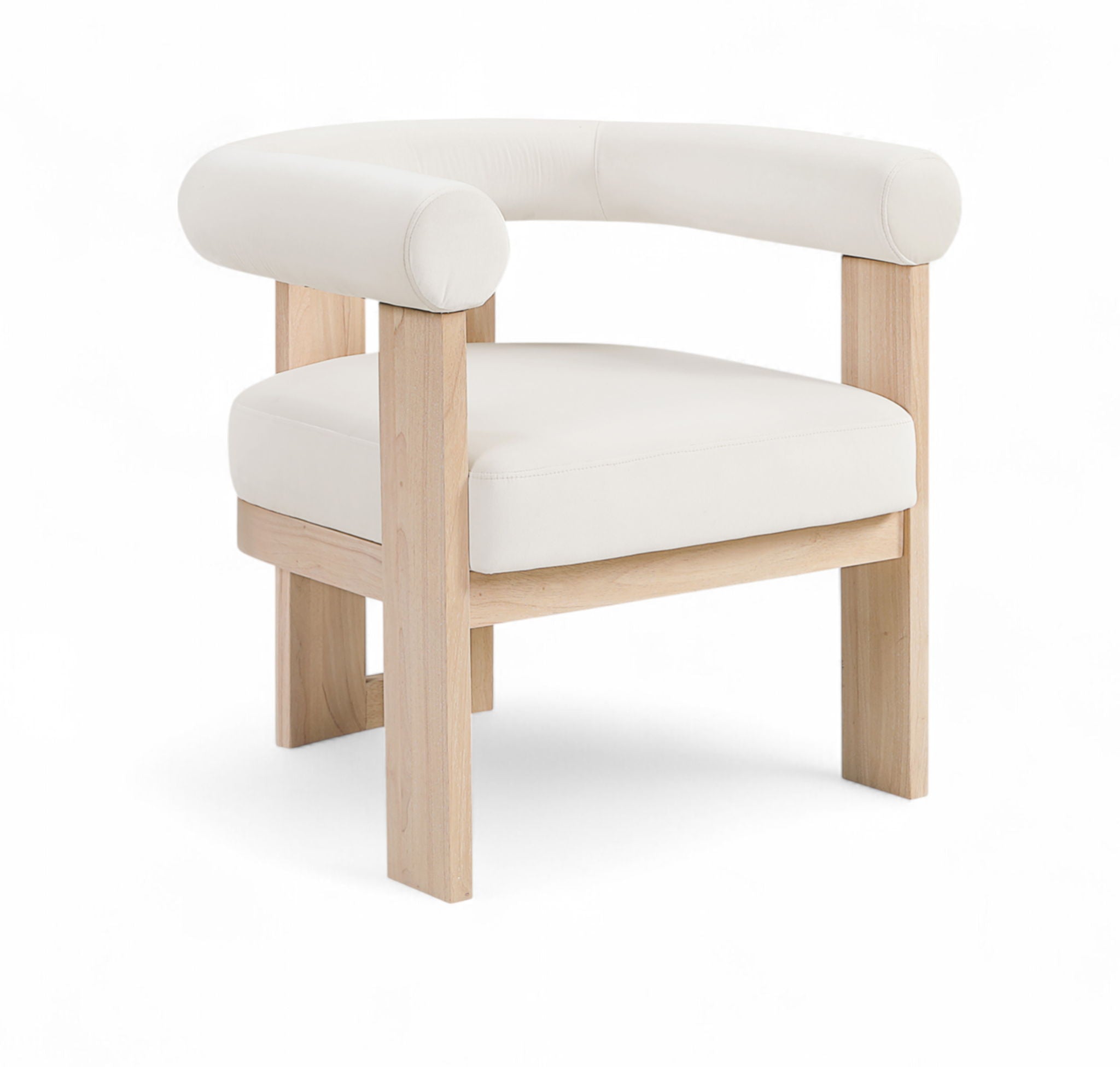 Arienzo - Performance Fabric Upholstered Accent Chair - Natural Base