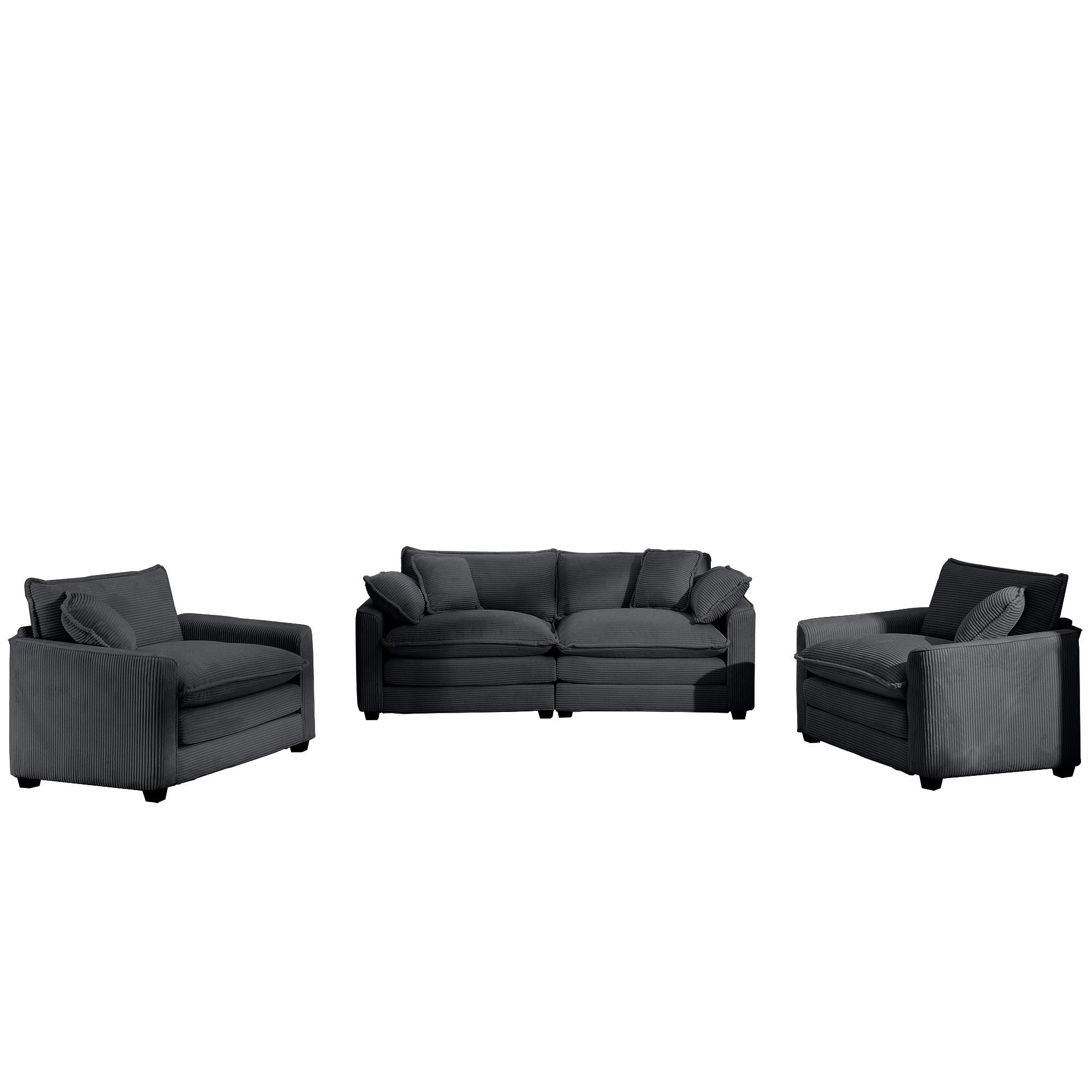 Elegant Oversized Sectional Sofa Set With Deep Seats And Flexible Layout