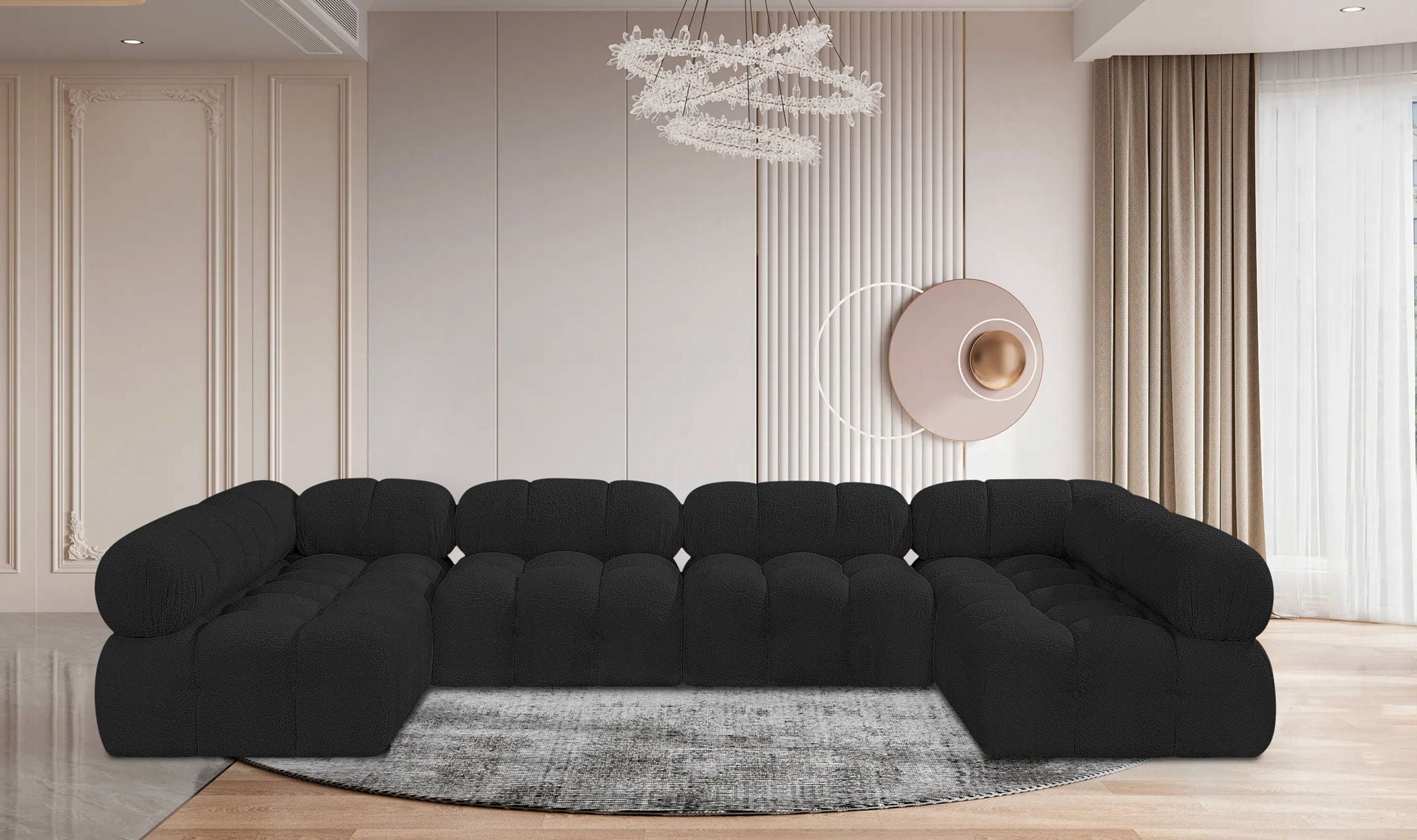 Ames - 6 Piece Fabric Modular Sectional