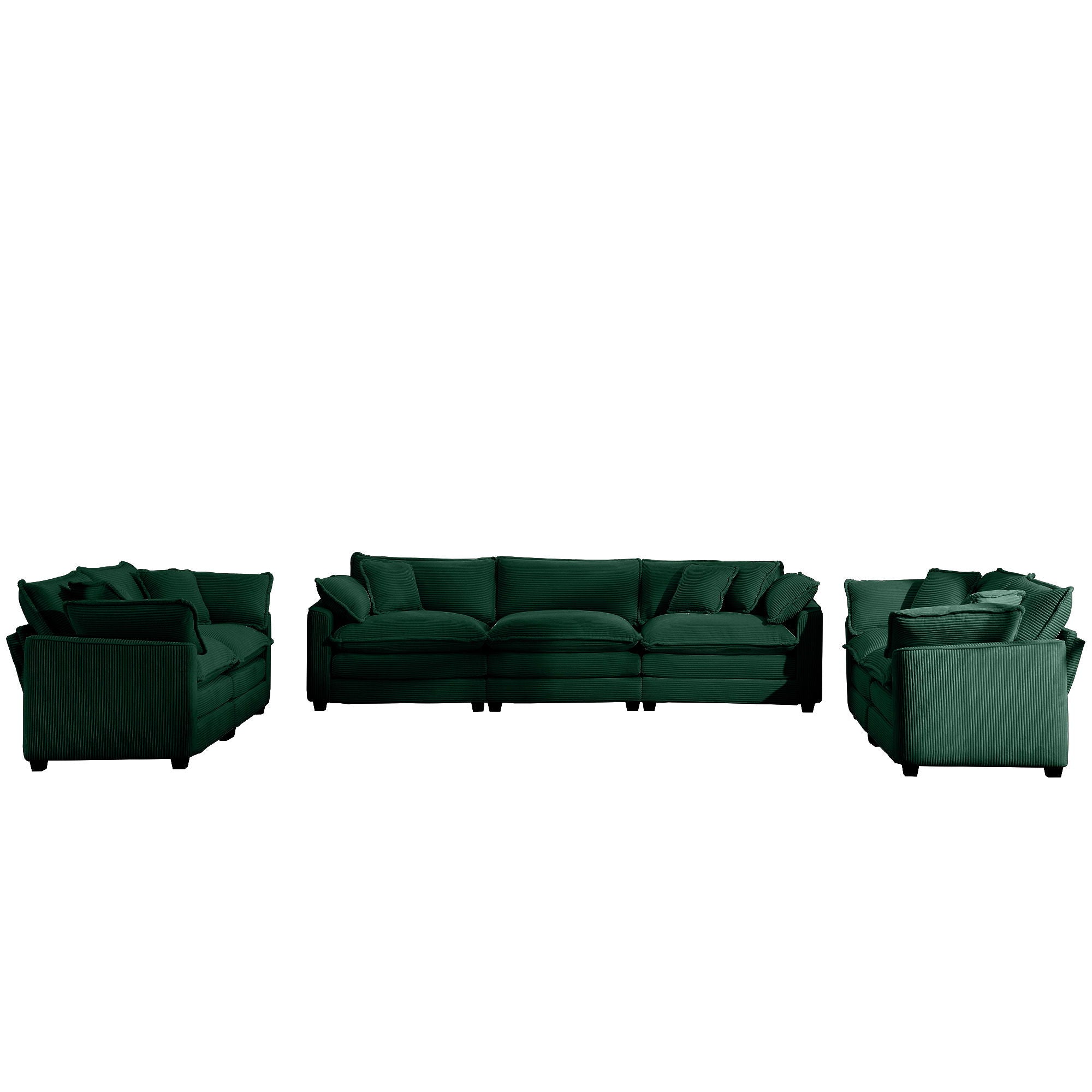 Elegant Oversized Sectional Sofa Set With Deep Seats And Flexible Layout
