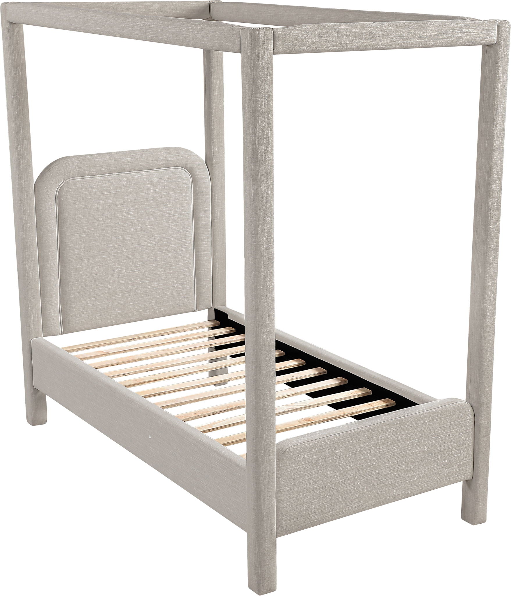 Salina - Linen Textured Fabric Upholstered Bed