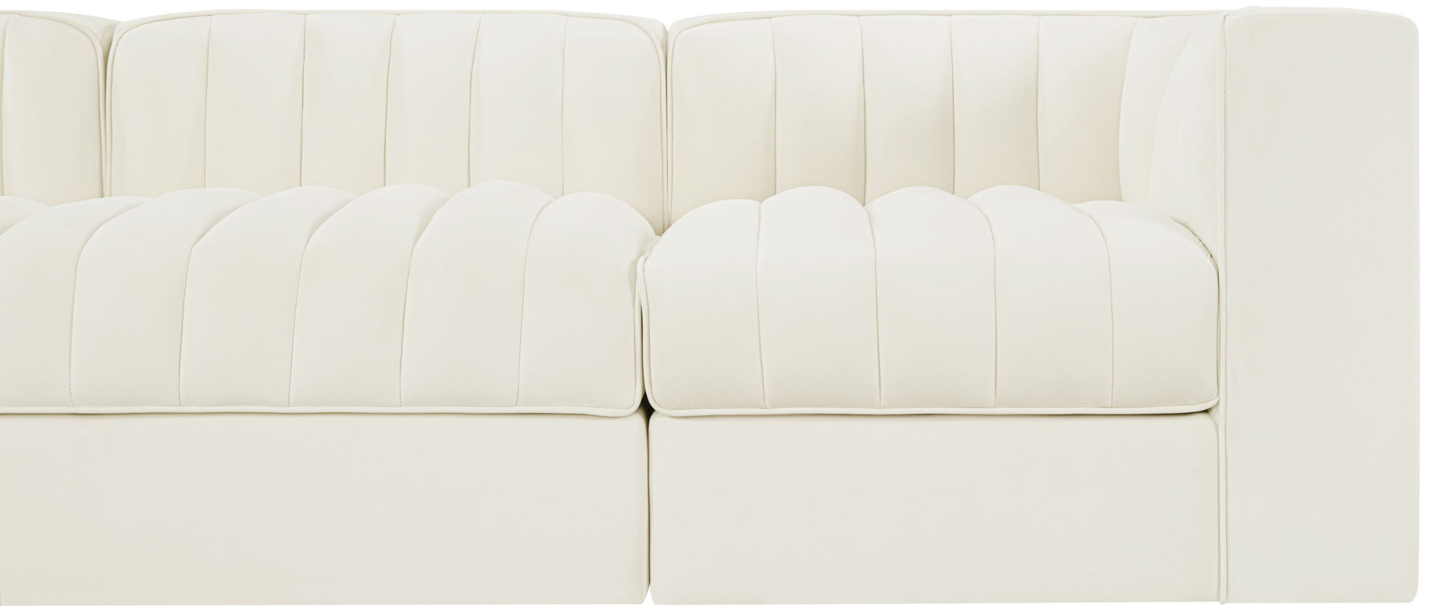 Rummi - Velvet Performance Fabric Upholstered 5 Piece Modular Sofa