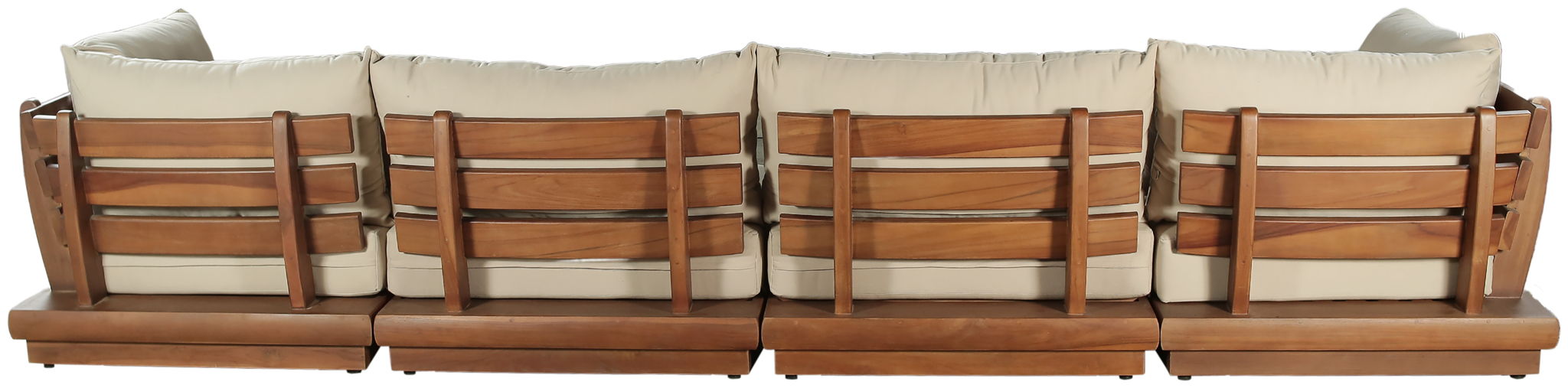 Mirella - 5 Piece Water Resistant Fabric Upholstered Outdoor Patio Modular Sectional