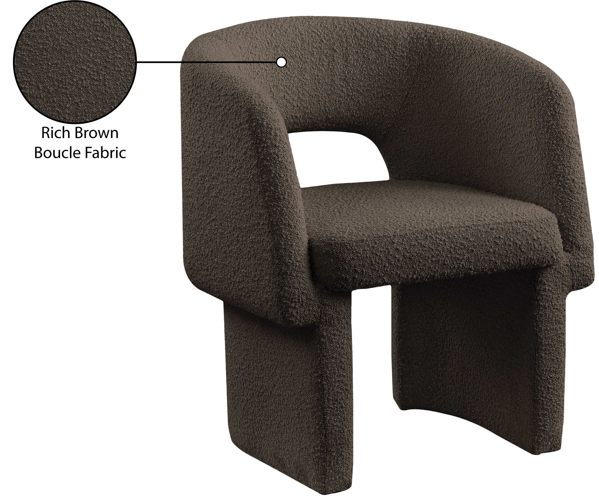 Emmet - Boucle Dining Chair / Accent Chair