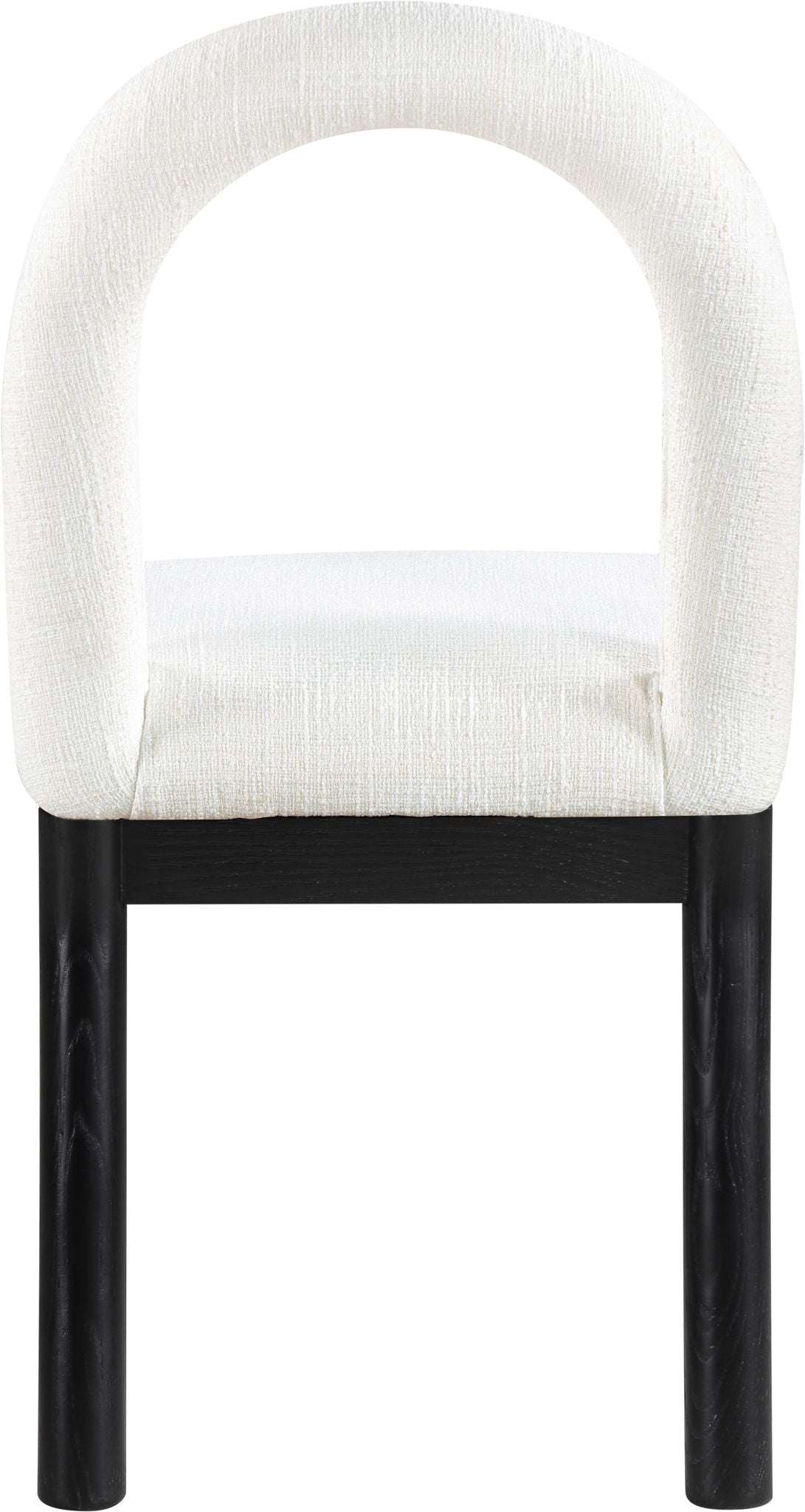 Conrad - Linen Dining Chair With Black Legs