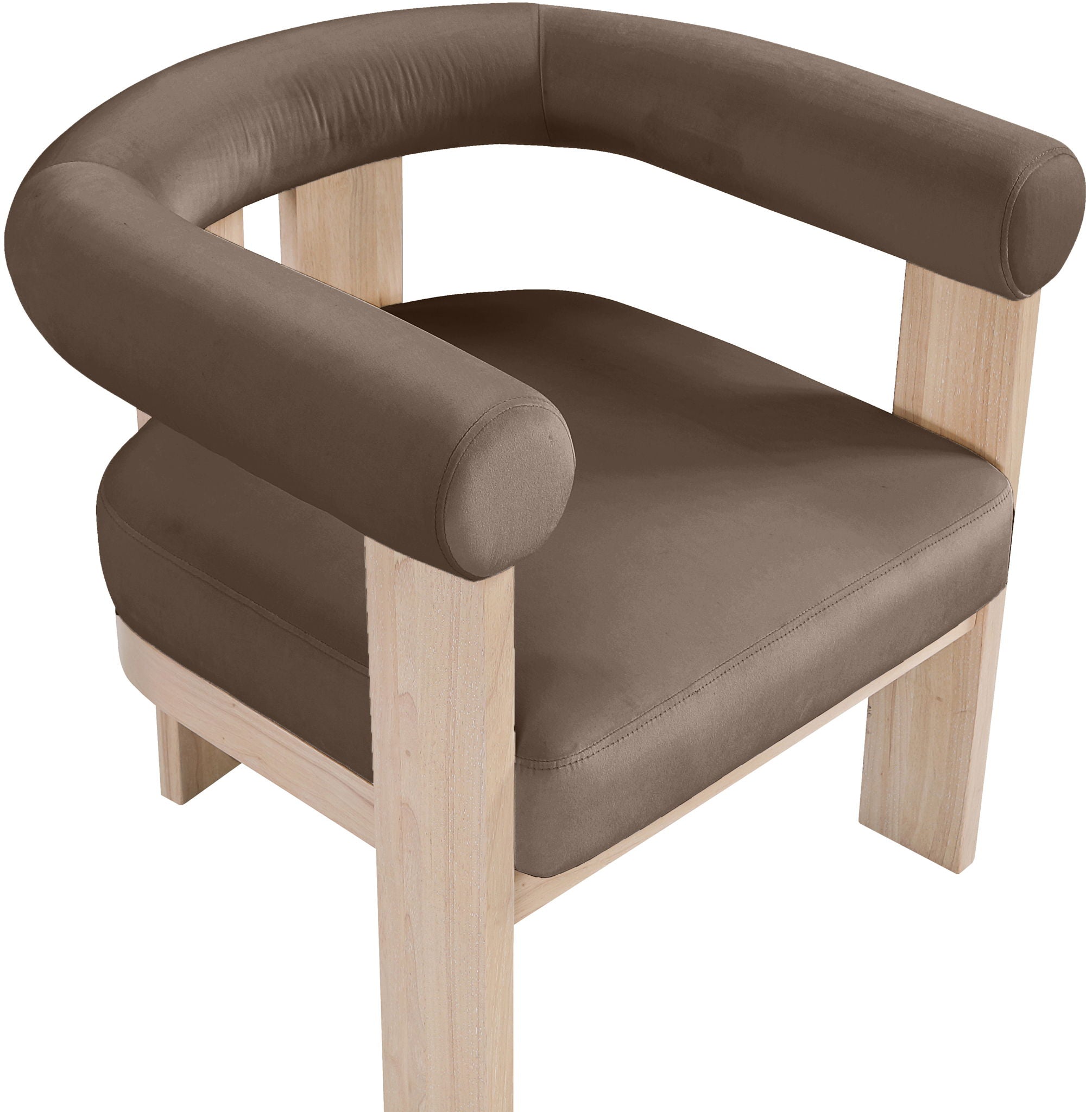 Arienzo - Performance Fabric Upholstered Accent Chair - Natural Base