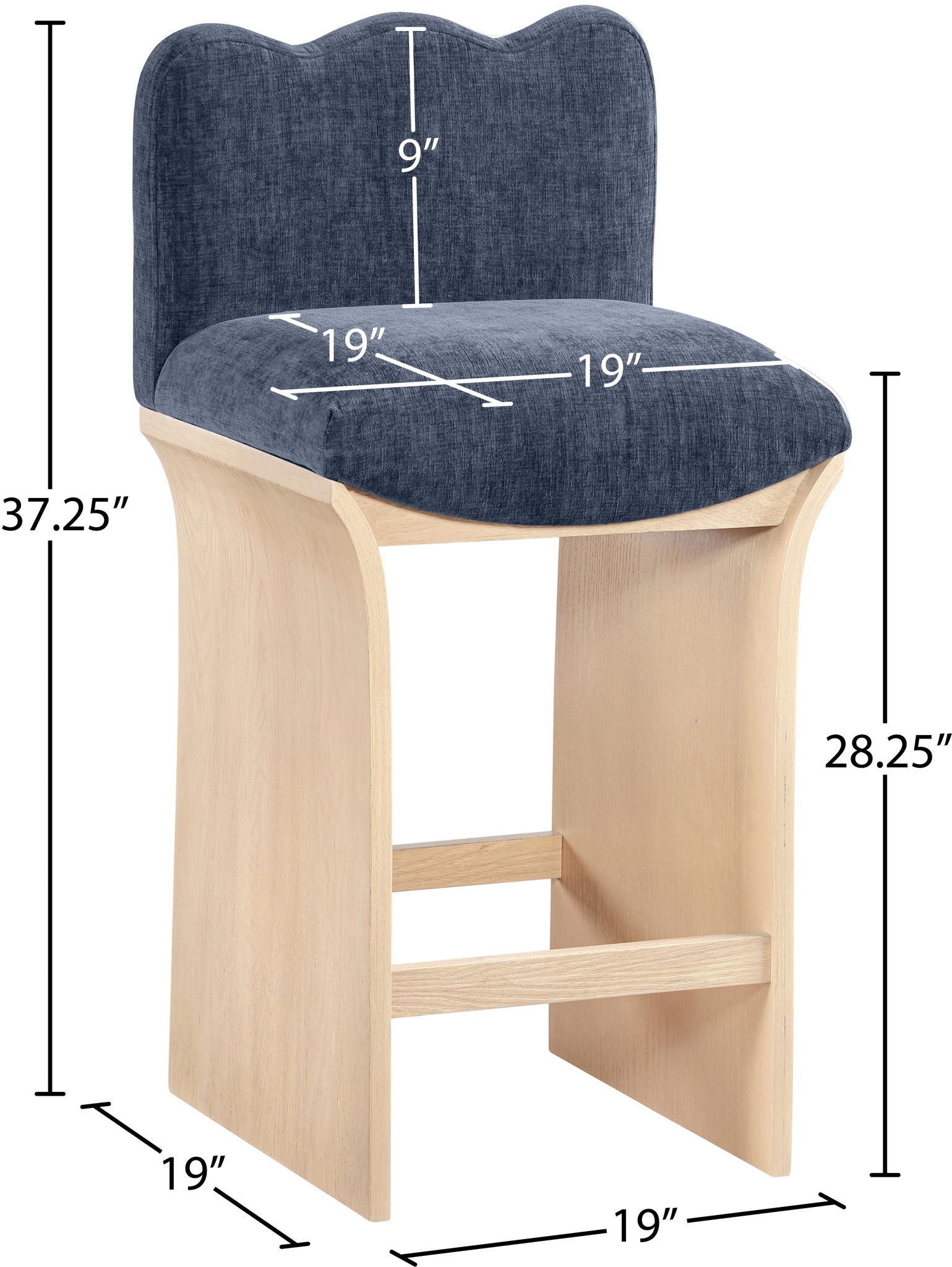 Shaw - Counter Stool - Natural Base