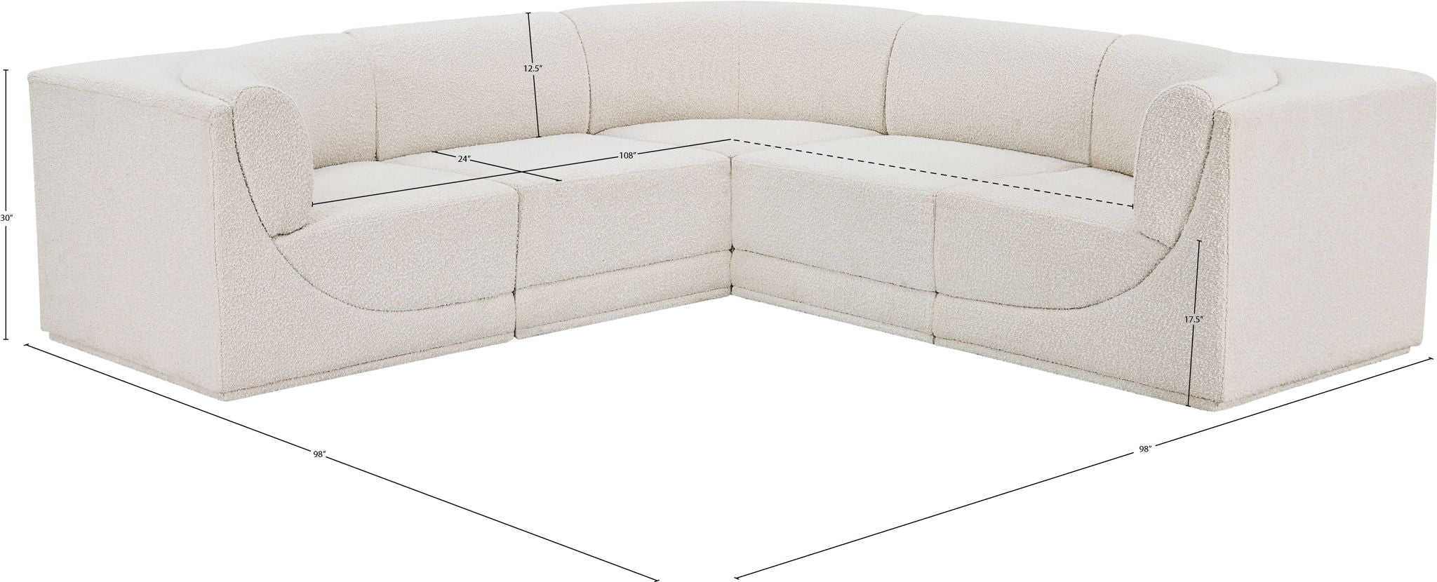 Ollie - 5 Piece Modular Sectional