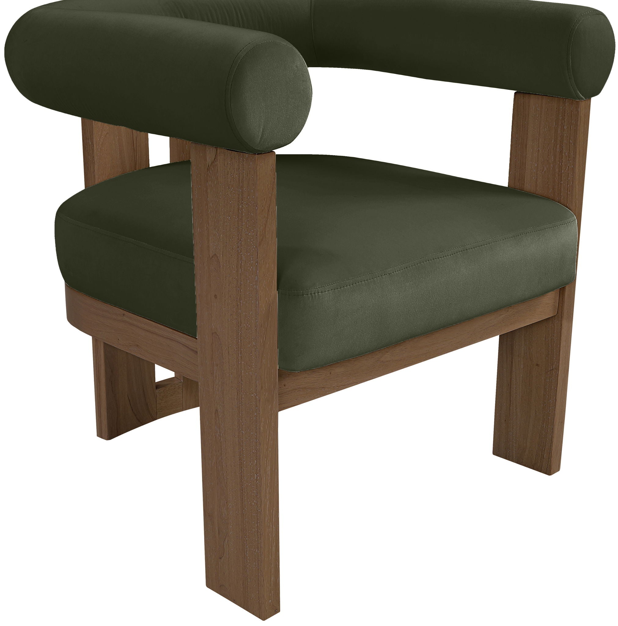 Arienzo - Performance Fabric Upholstered Accent Chair - Walnut Base