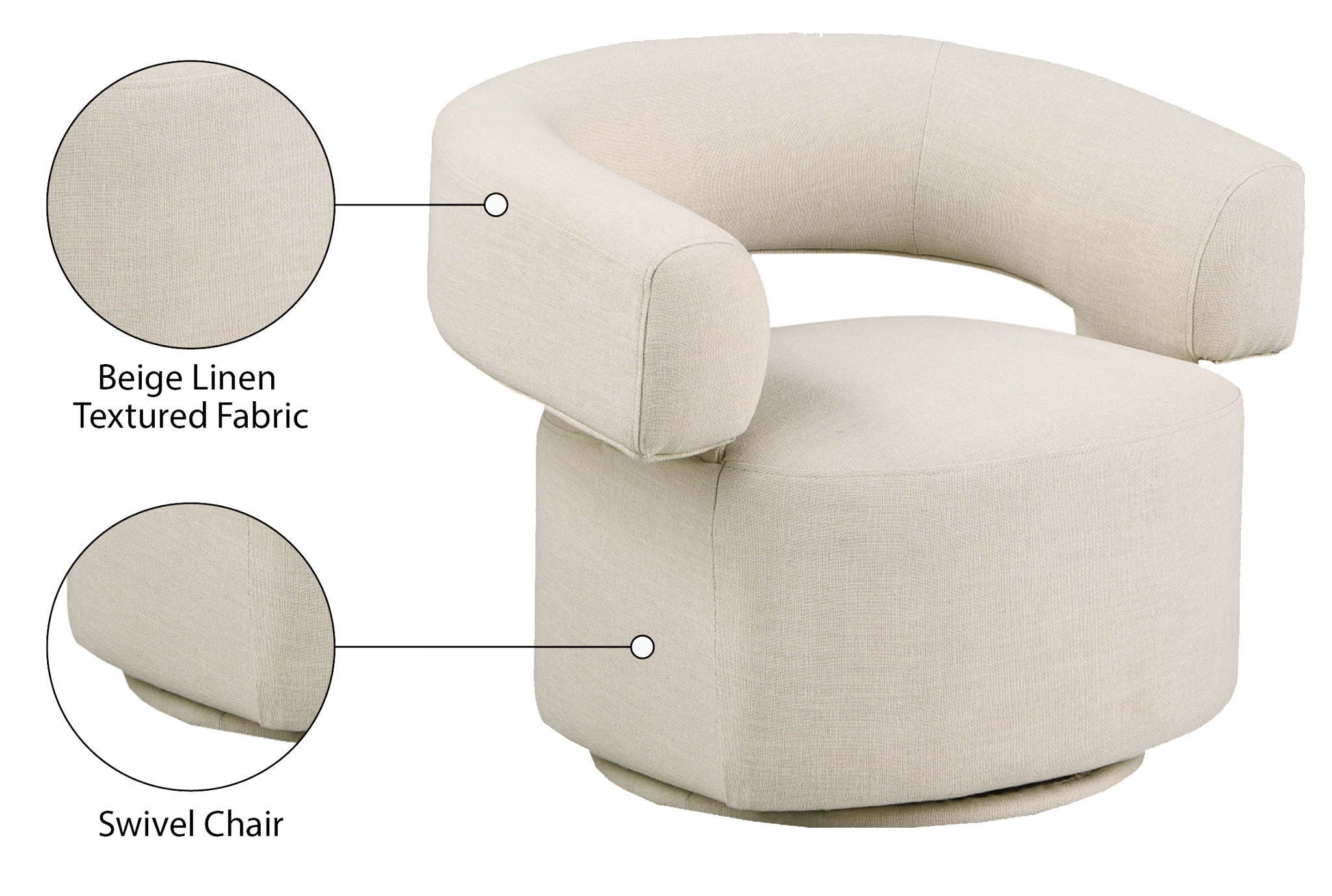 Niya - Swivel Accent Chair