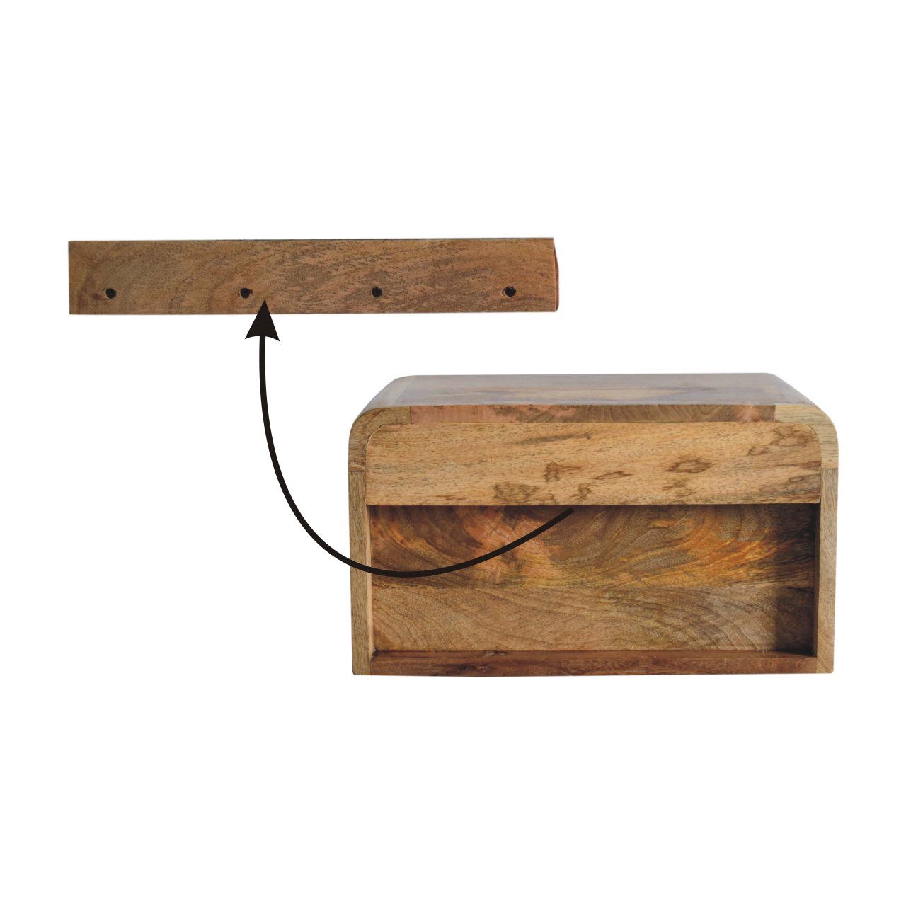 Chunky - Floating Bedside Nightstand