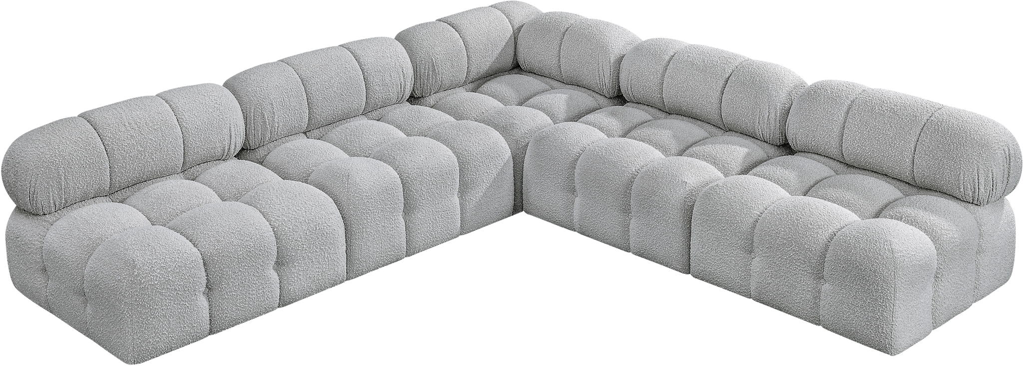 Ames - 5 Piece Fabric Modular Corner Sectional