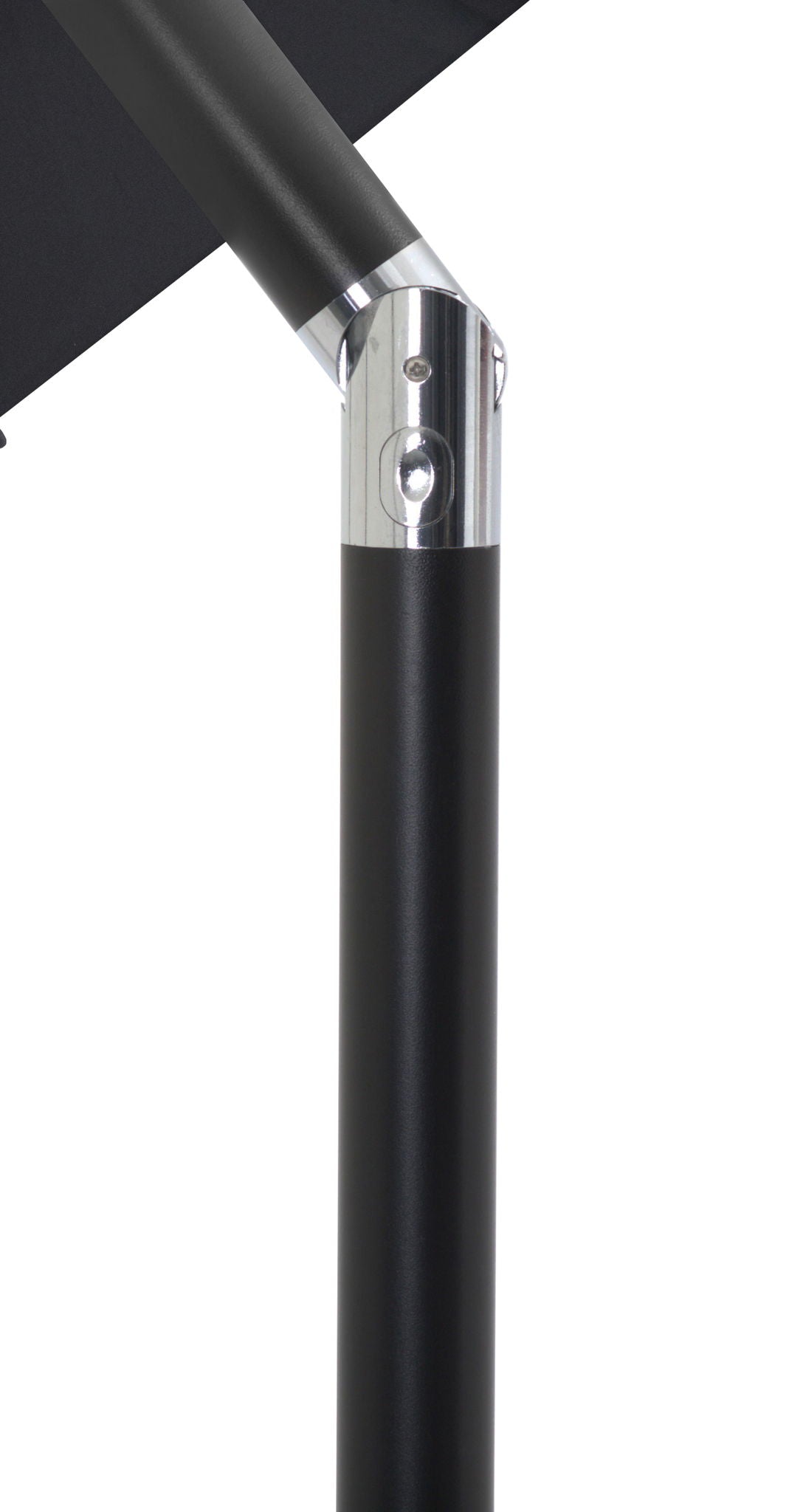 Amalfi - Aluminum Patio Umbrella - White Base / Black Pole