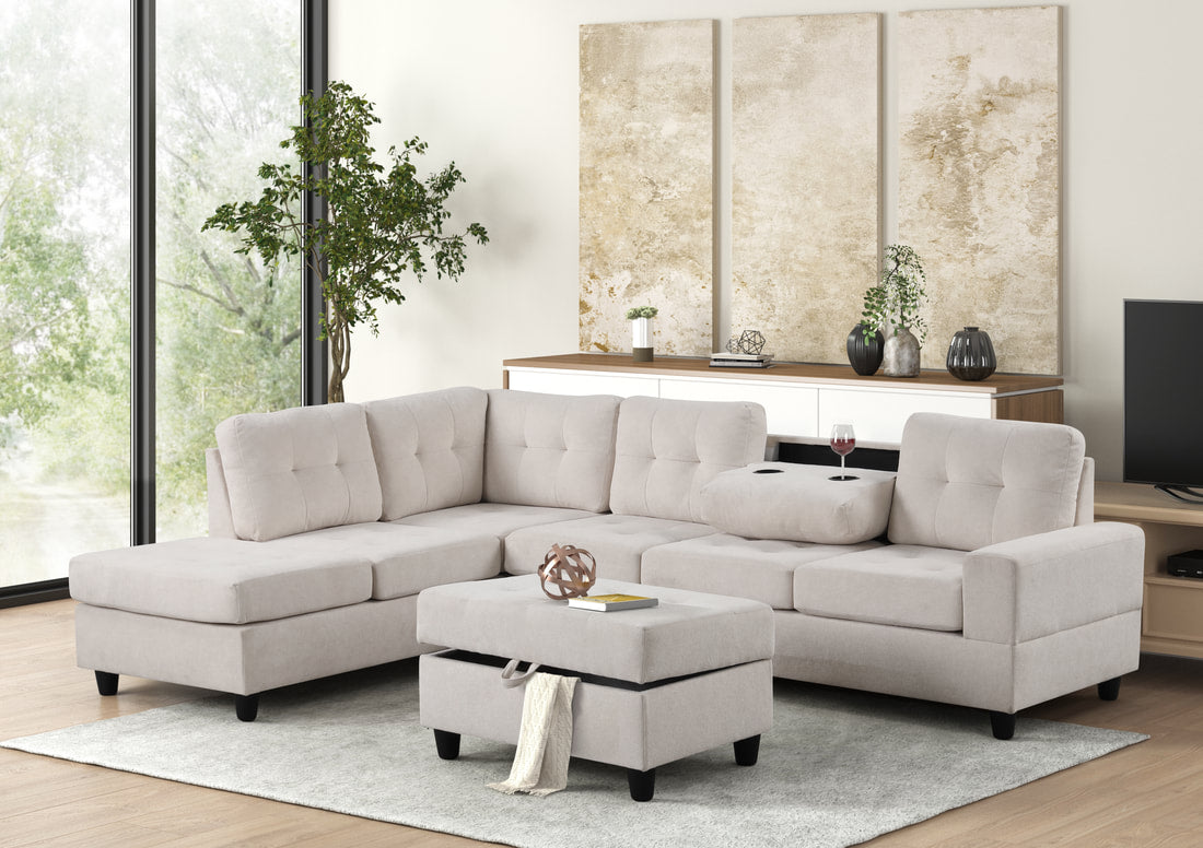 Rocket 2-Piece Sectional – Includes Free TV or Area Rug