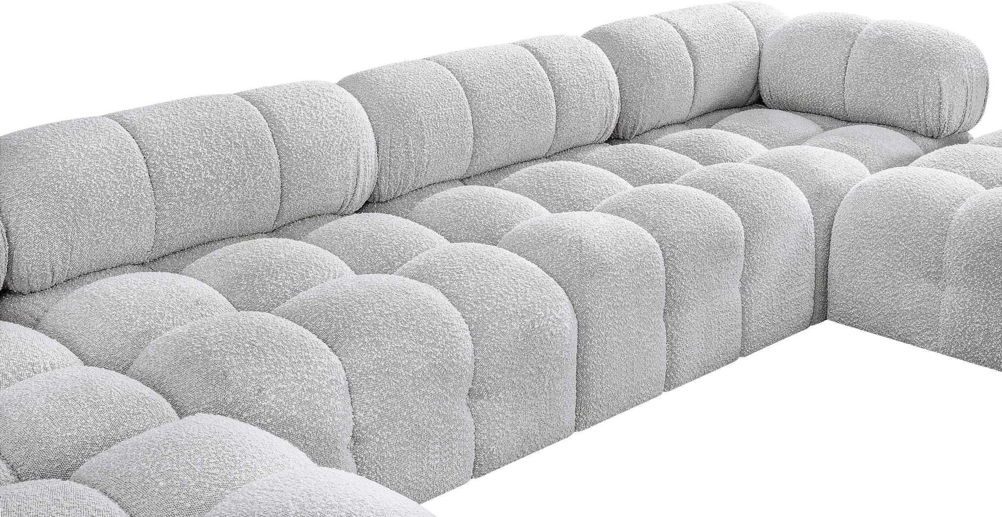 Ames - 6 Piece Fabric Modular U-Shaped Sectional