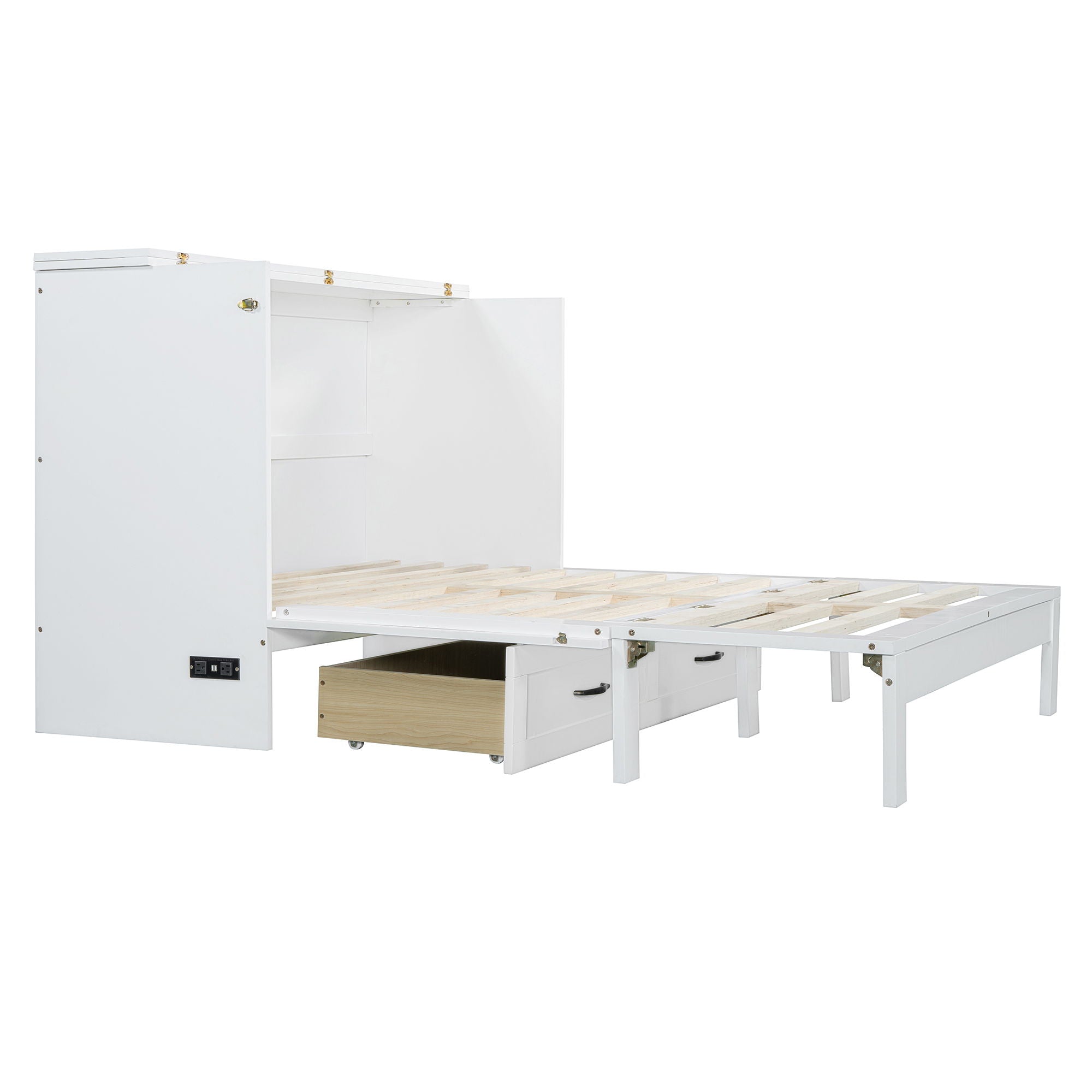 Murphy Bed With Large Drawers