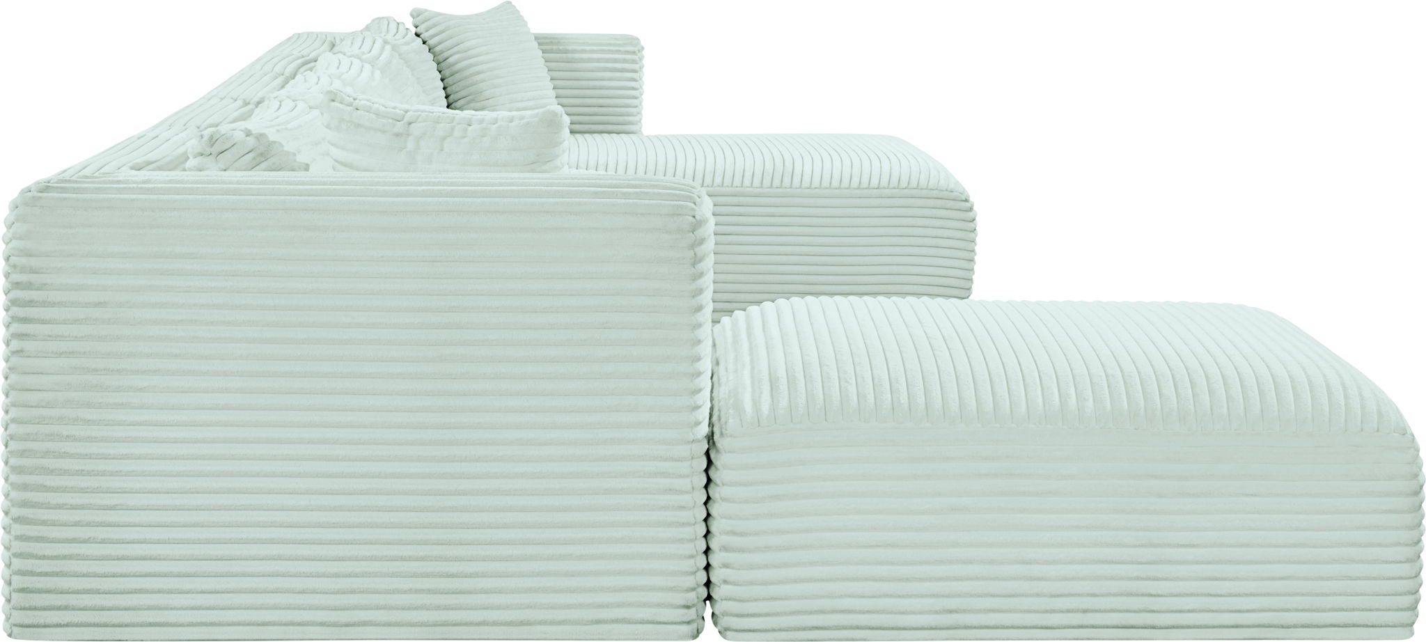 Shaggy - 6 Piece Modular Sectional With Chaise And Ottoman