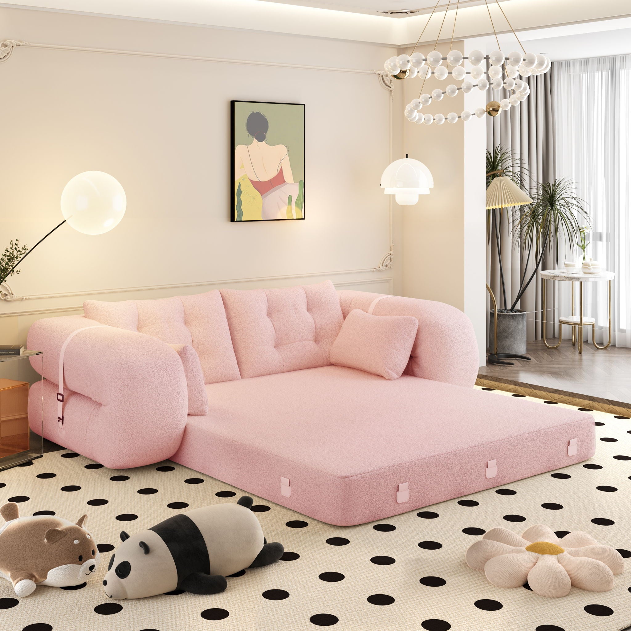 Human Dog Bed, Multi Functional Foldable Sofa Bed, 3 In 1