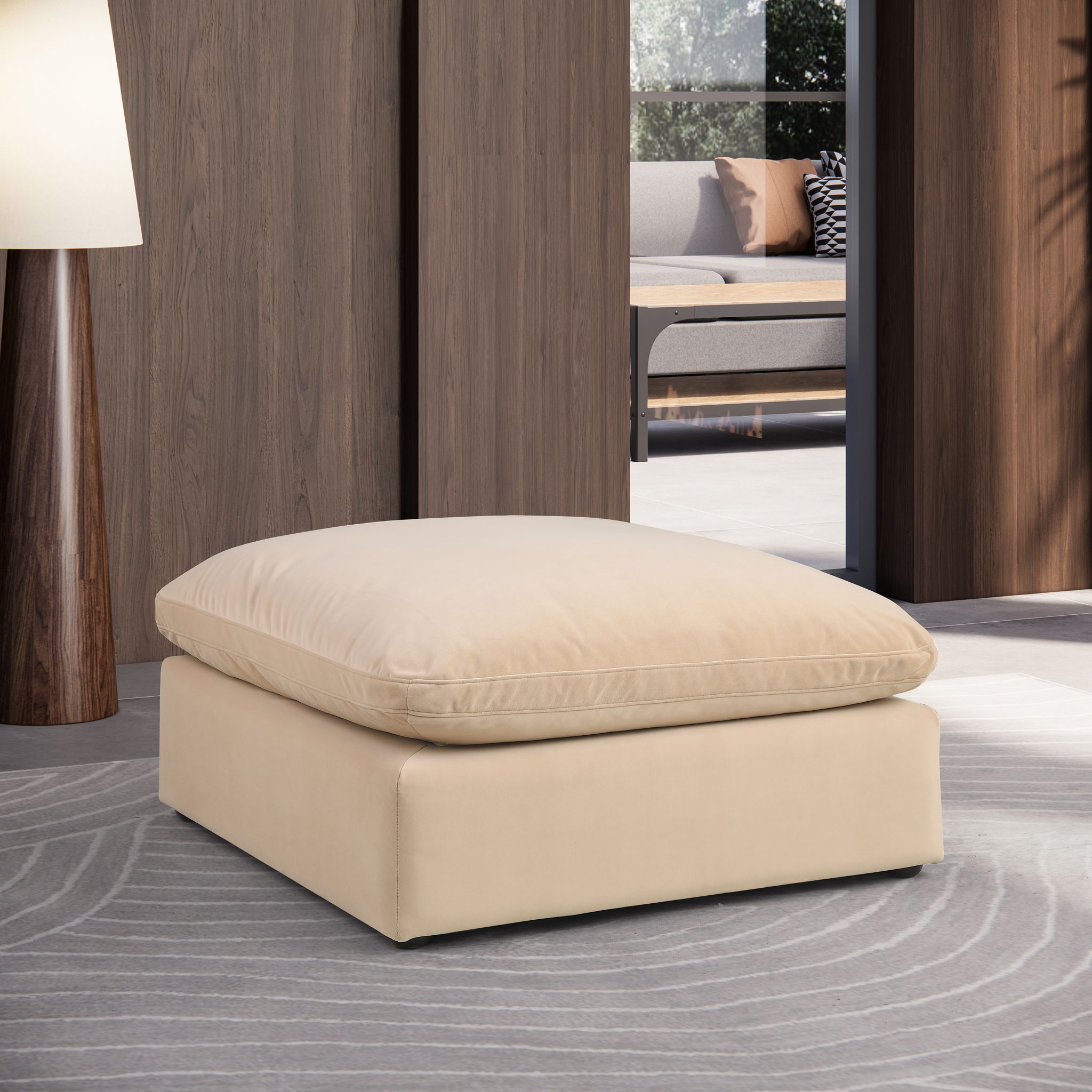 Comfy - Velvet Ottoman