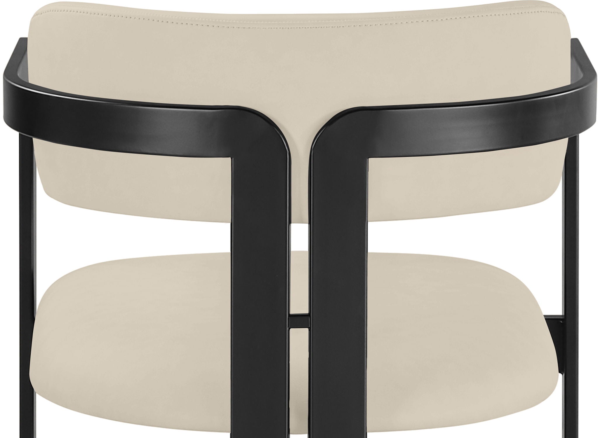 Aurum - Vegan Leather Upholstered Counter Stool With Graphite Black Base