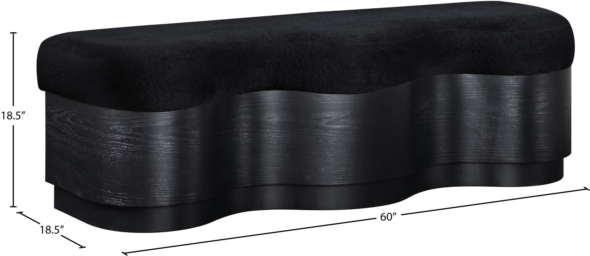 Savoy - Bench With Black Base