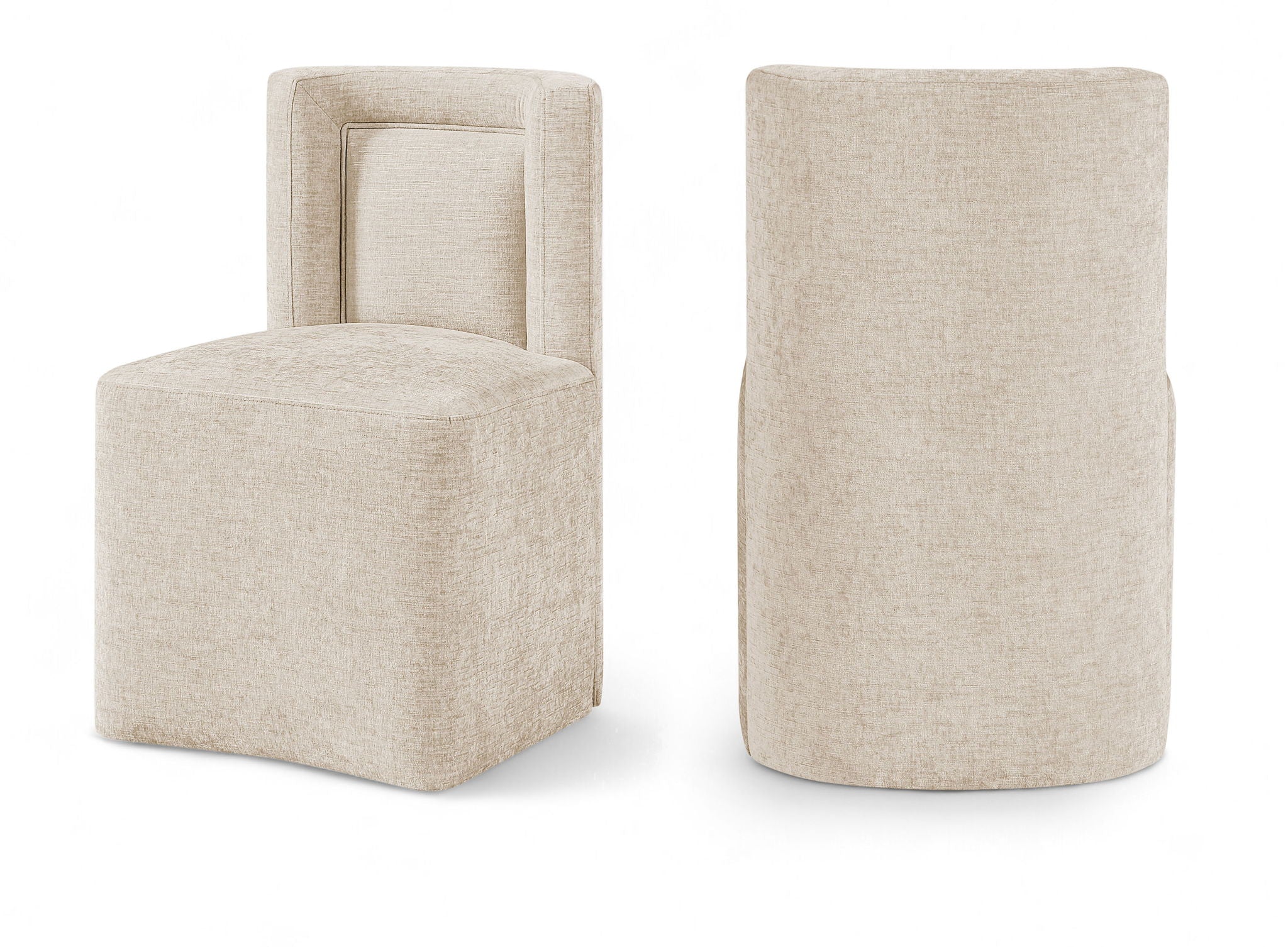 Duvina - Chenille Performance Fabric Dining Chair (Set of 2)