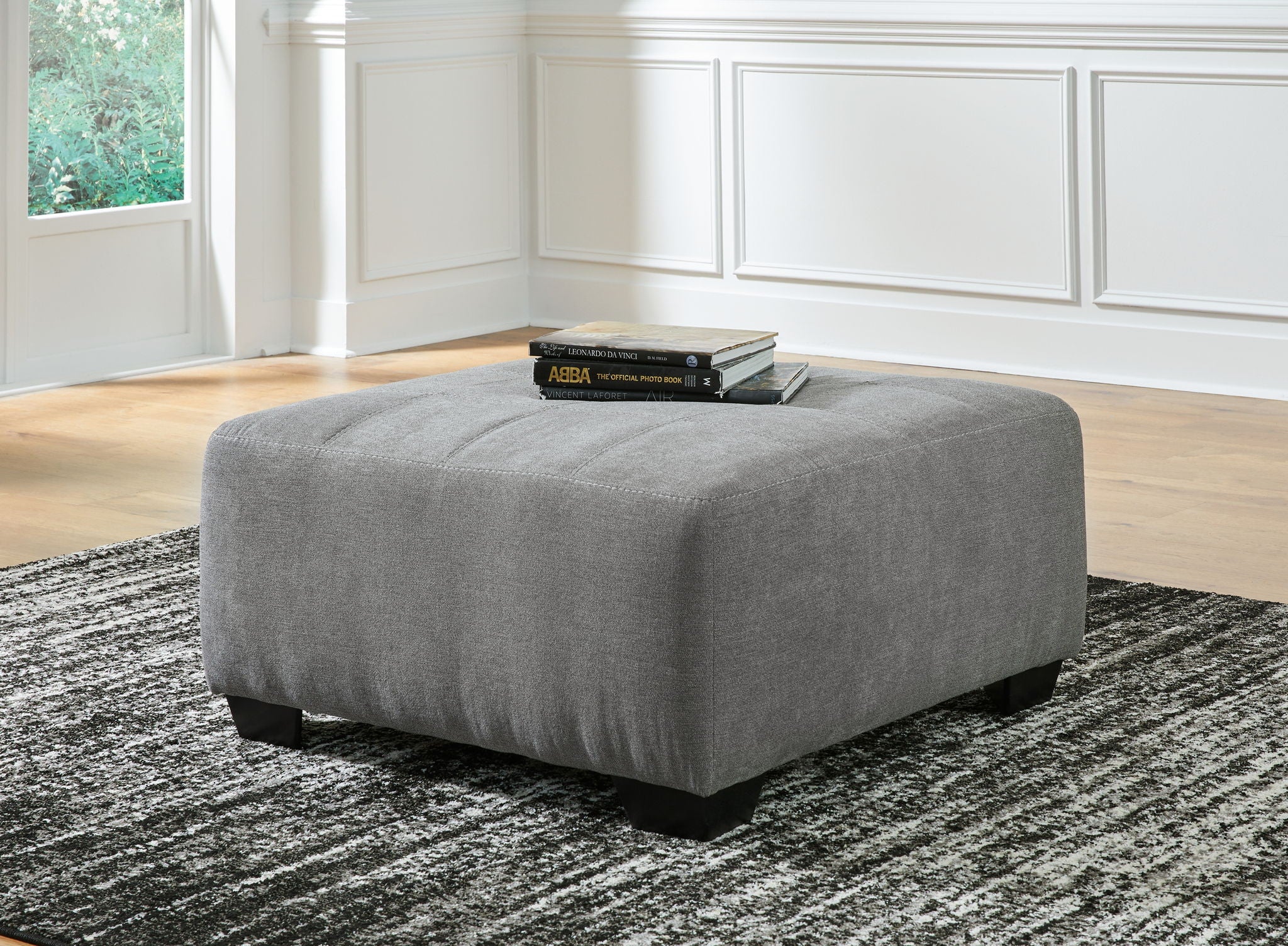 Birkdale Court - Oversized Accent Ottoman - Gray