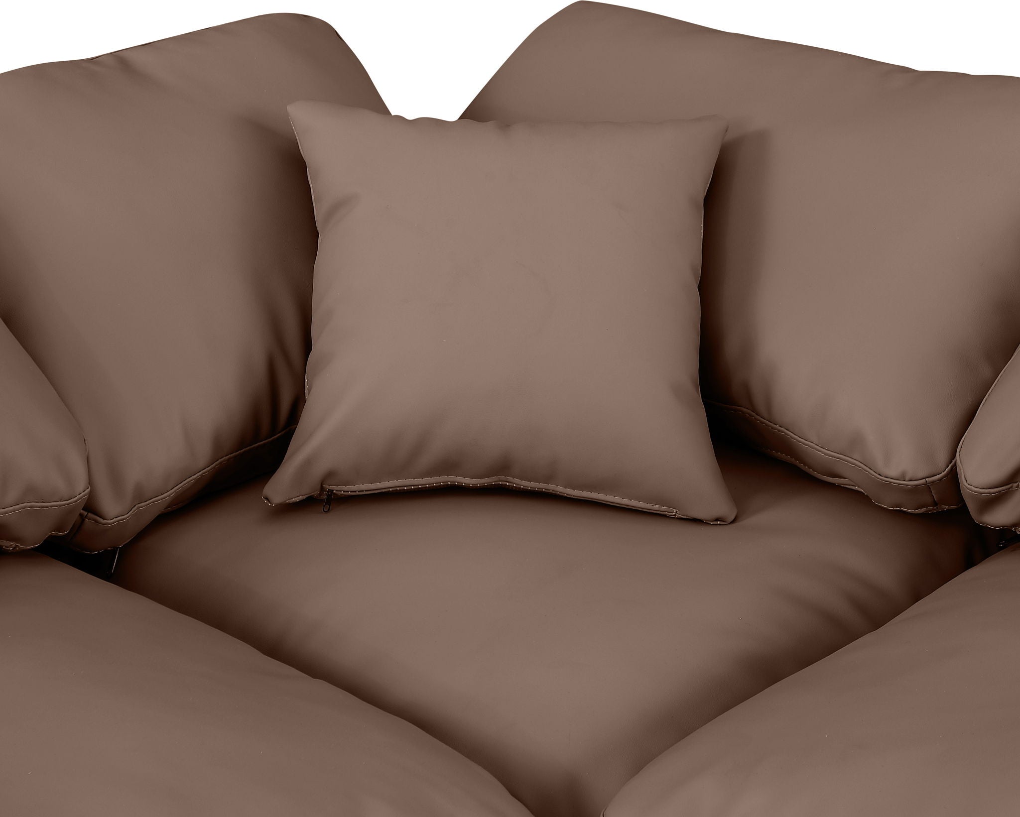 Indulge - Faux Leather 4 Piece Modular Sectional