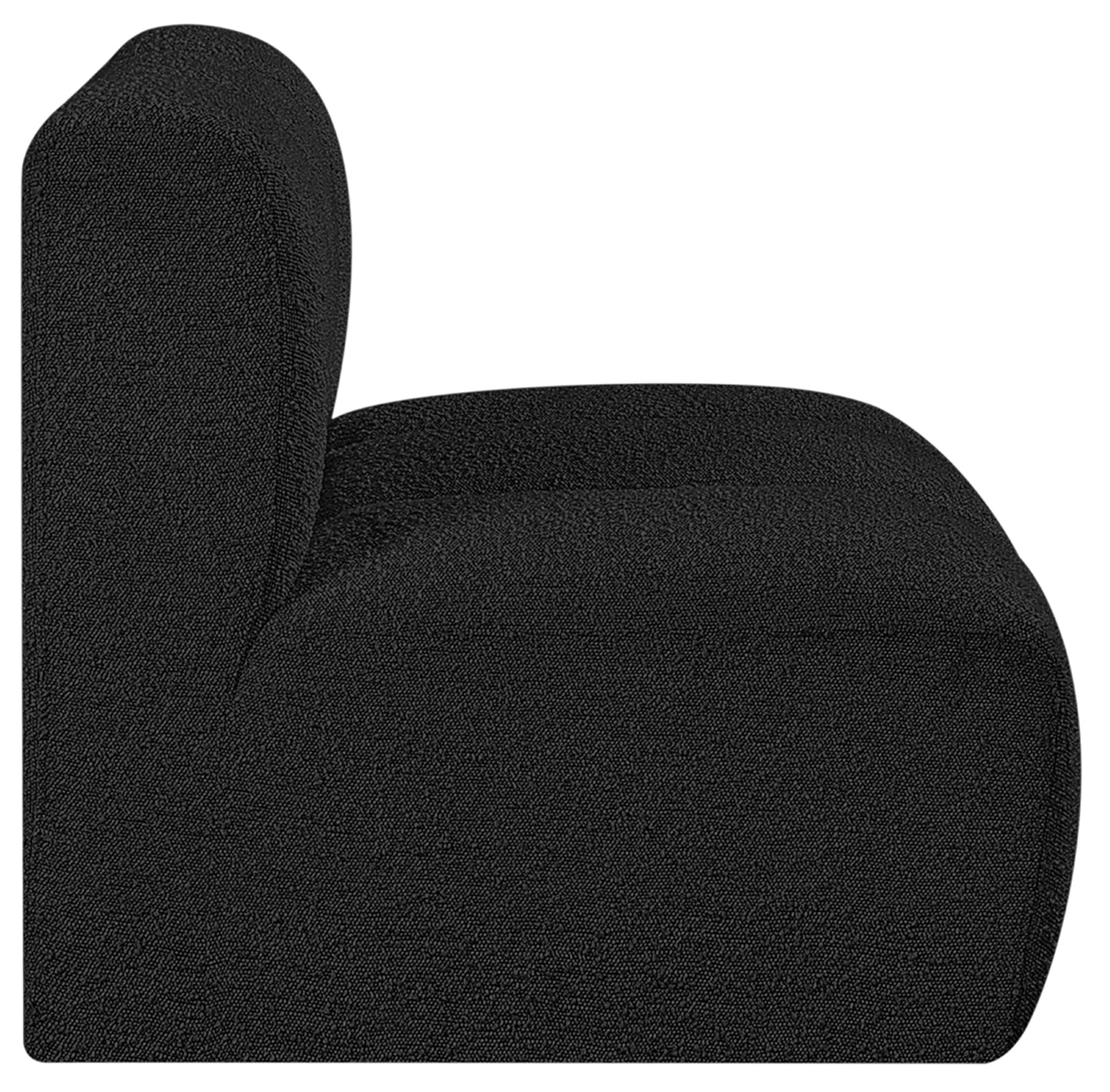 Arc - Boucle Fabric Straight Chair