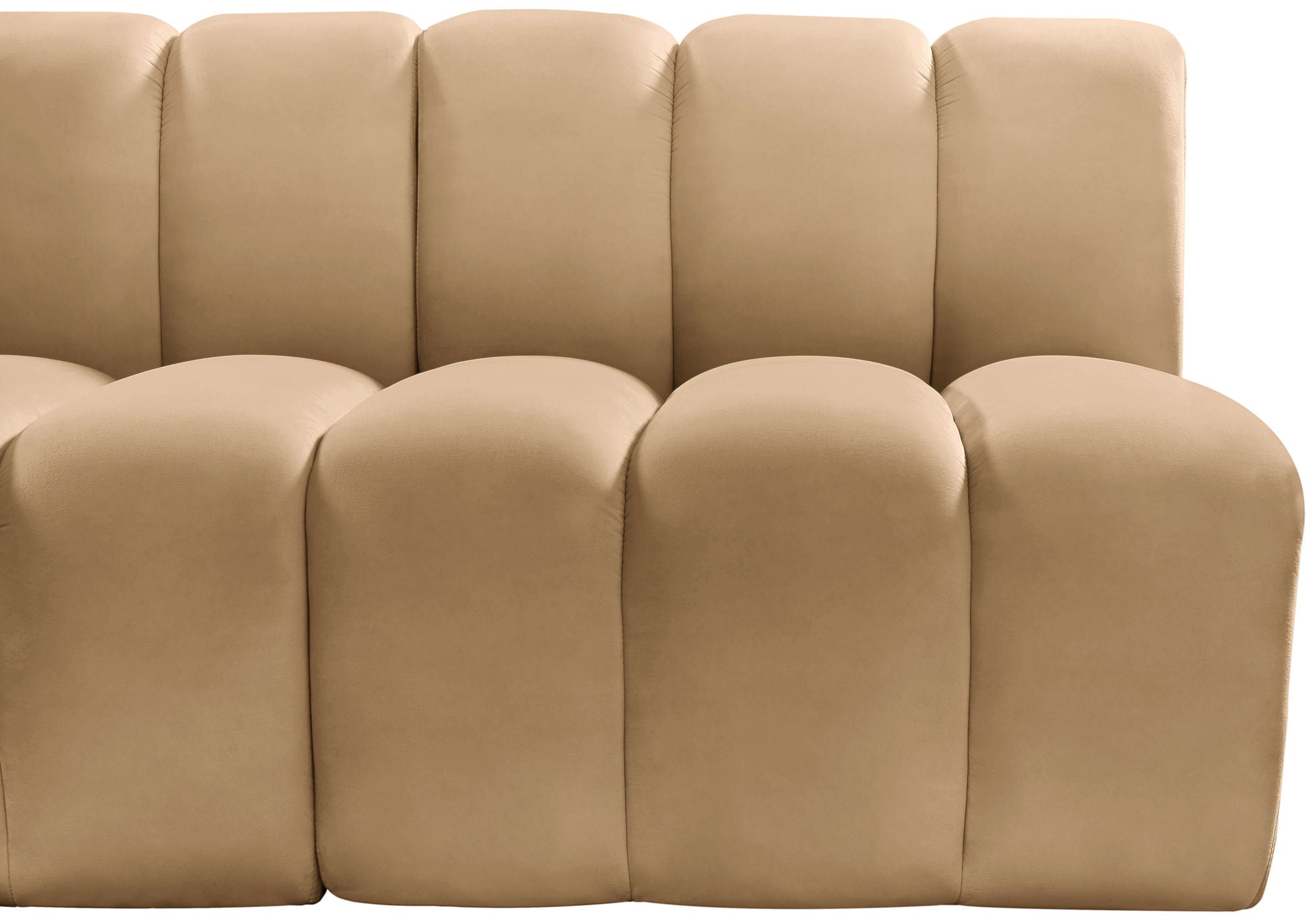 Arc - Velvet 7 Piece U-Shaped Modular Sofa