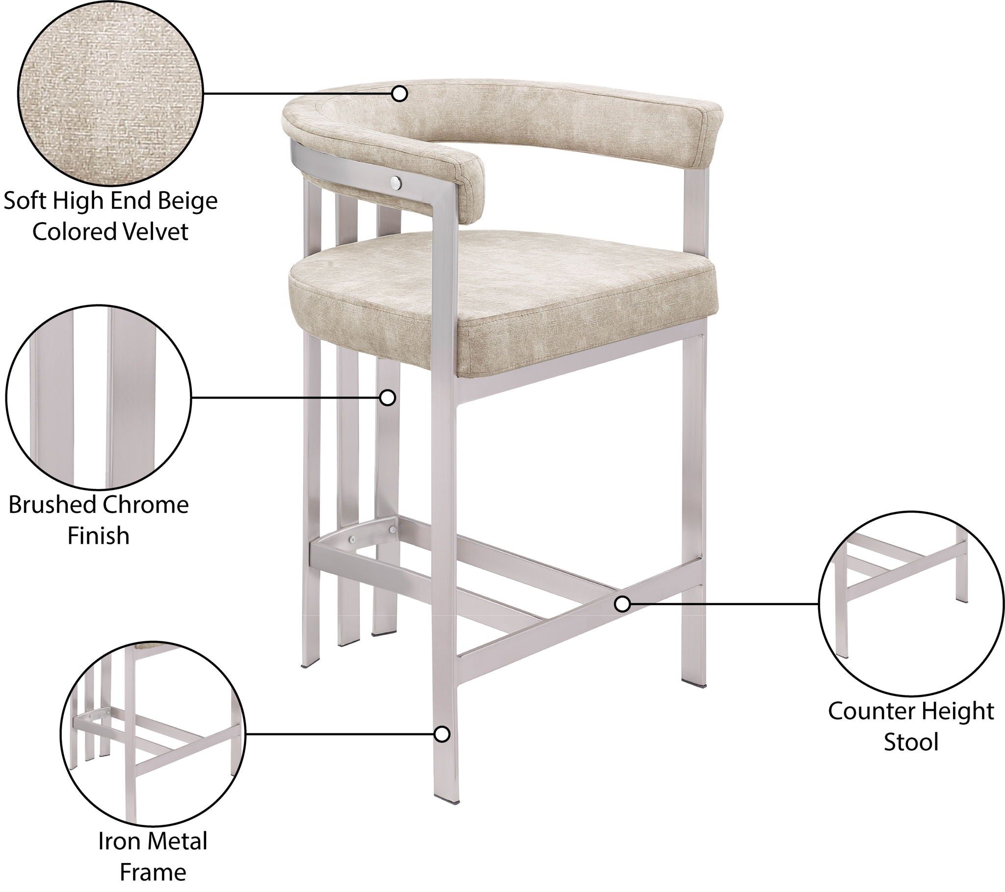 Marcello - Counter Stool (Set of 2)