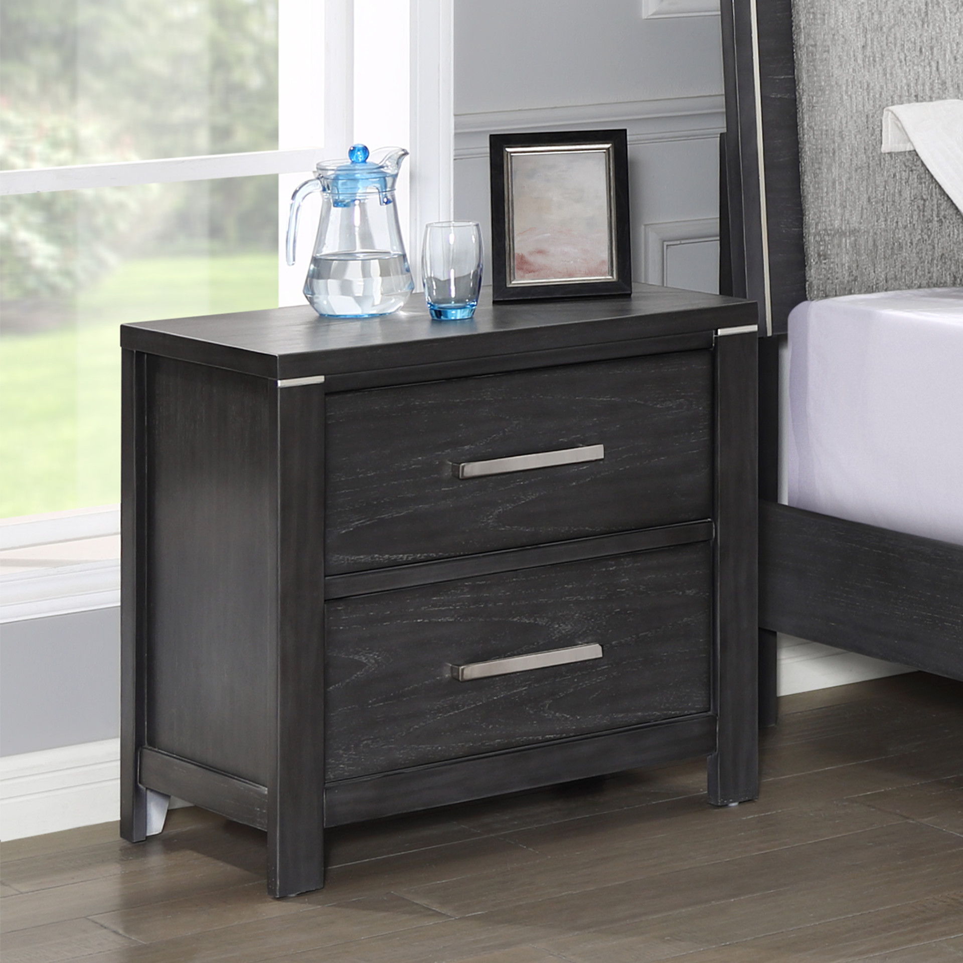 Odessa - Nightstand - Charcoal