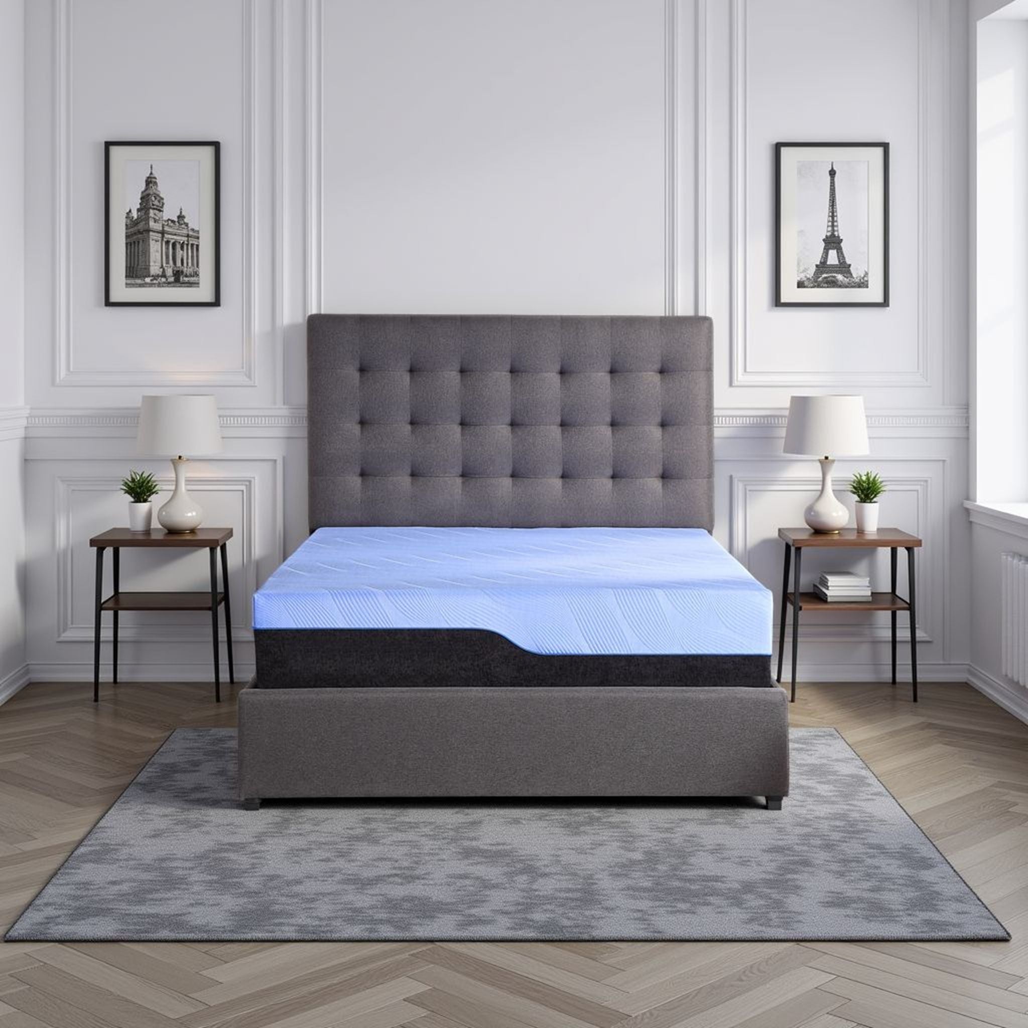 Refresh - 12" Hybrid Cooling Gelcare Memory Foam And Coil Mattress